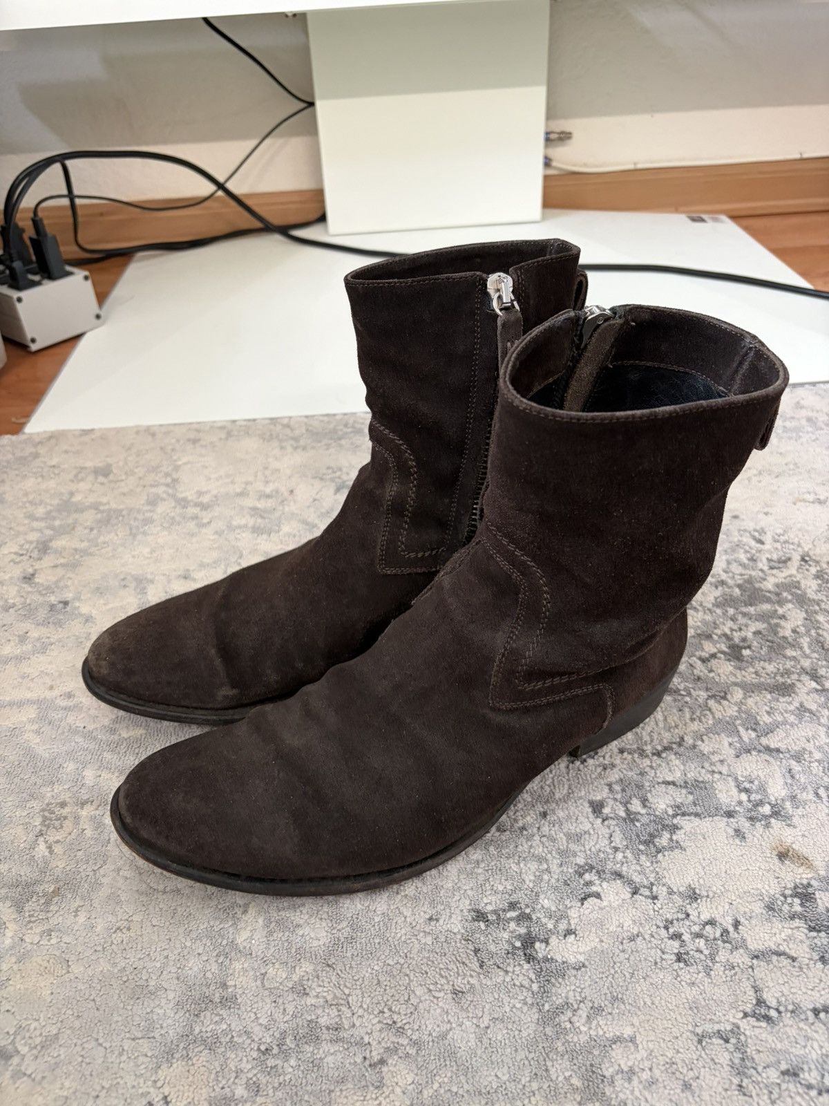 Dior Homme - AW07 Navigate Suede Western Boots