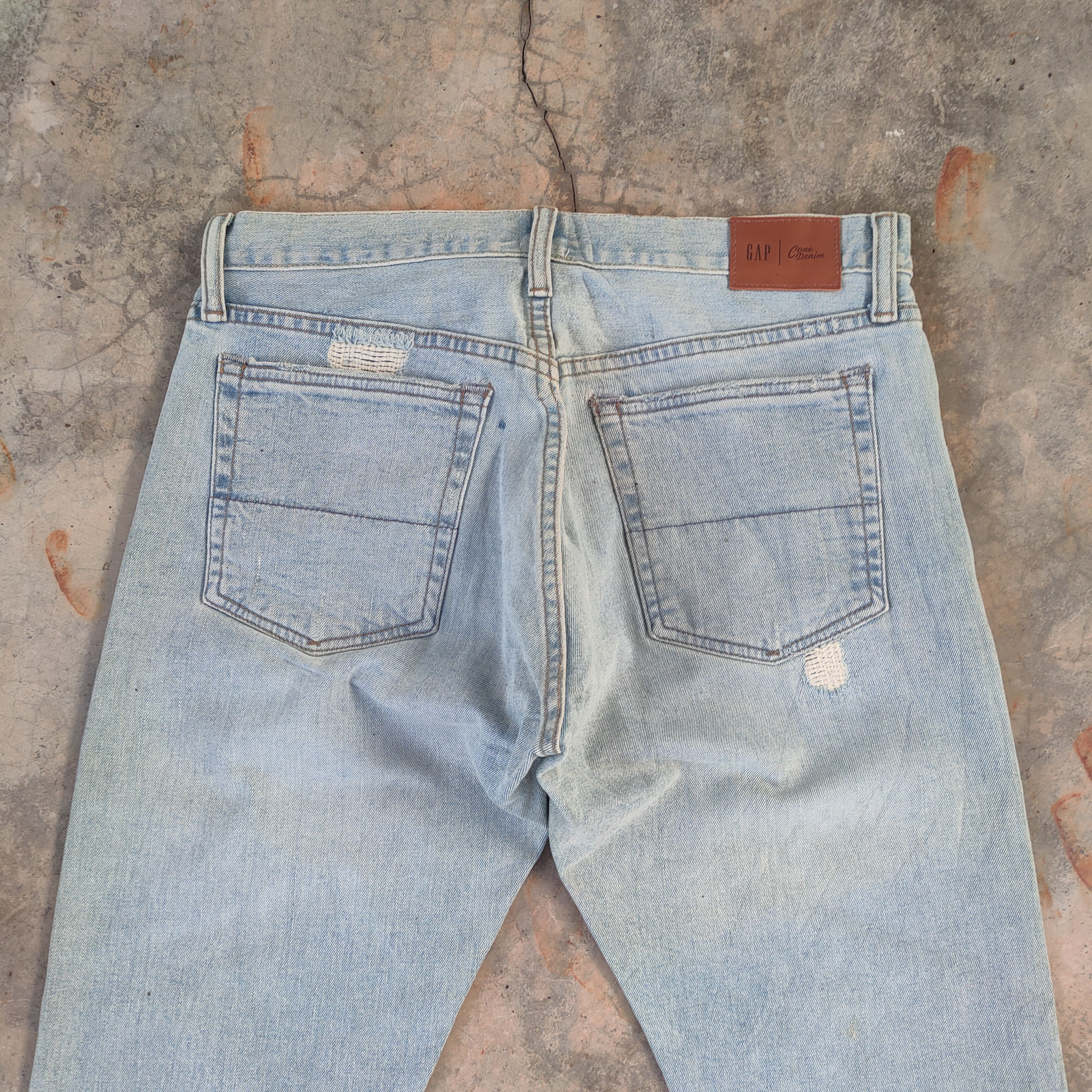 Gap W32 VINTAGE GAP FADED BLUE DISTRESSED JEANS PANTS Size US 32 / EU 48 - 10 Thumbnail