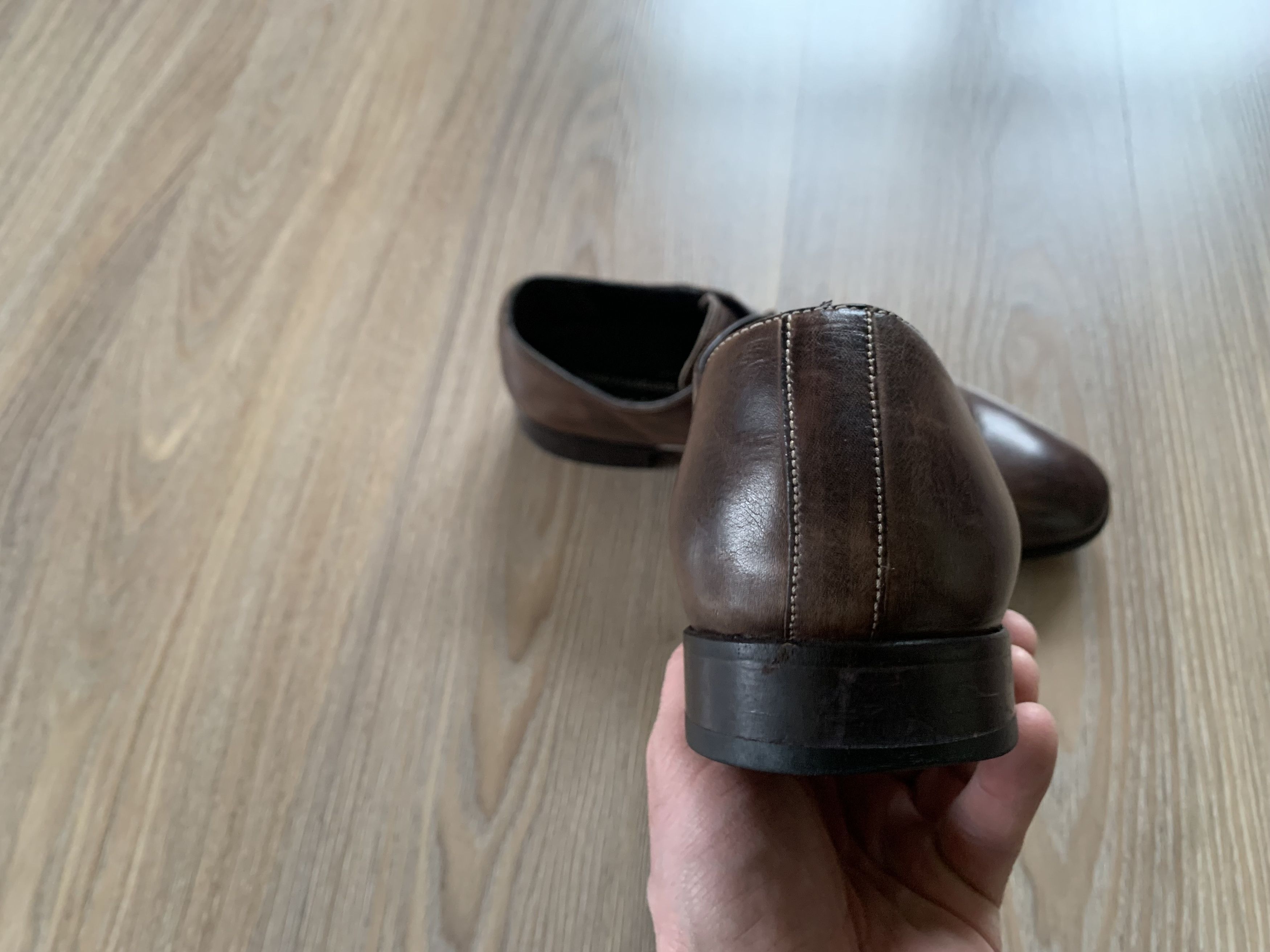 Other AnnAlfo & Sgariglia Brown Leather Derby Shoes Size US 11 / EU 44 - 8 Thumbnail