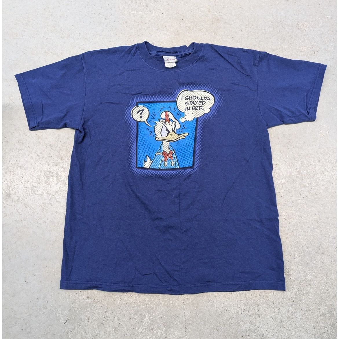 Disney × Vintage Y2K Disney Donald Duck "I Should've Stayed In Bed" t-shirt Size US L / EU 52-54 / 3 - 1 Thumbnail