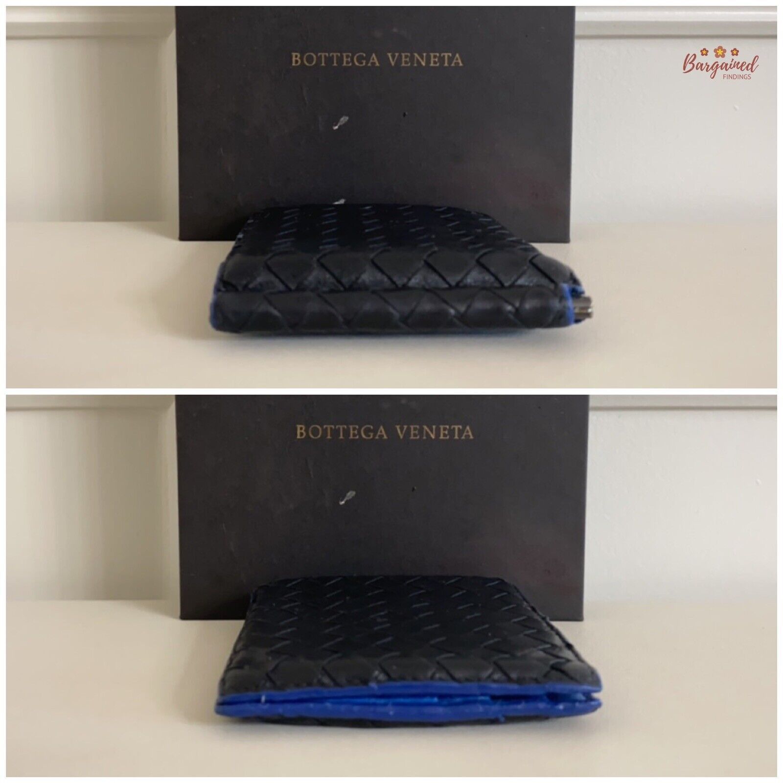Bottega Veneta Bottega Veneta Intrecciato Leather Money Clip Bifold Wallet Size ONE SIZE - 4 Thumbnail