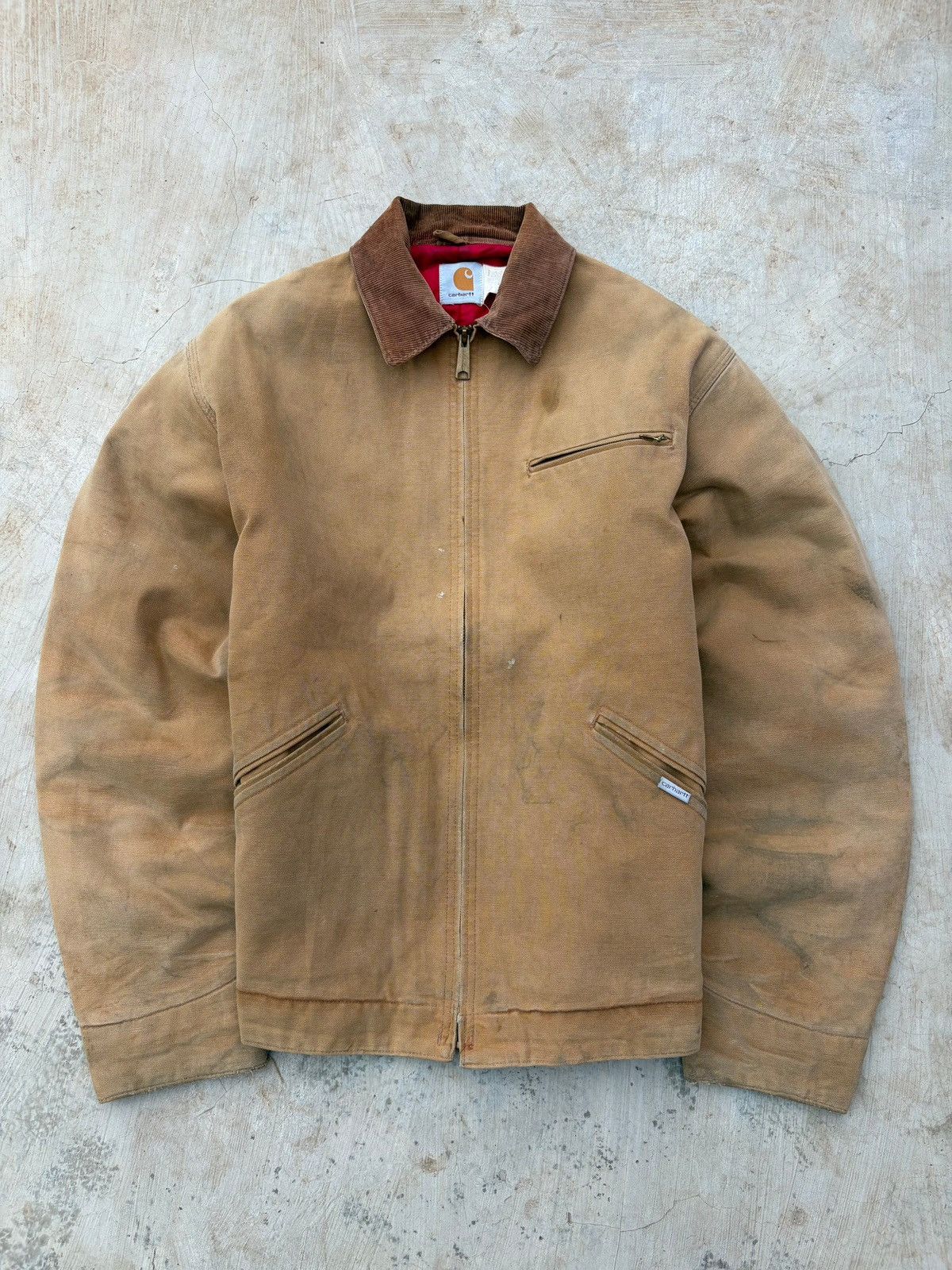 Carhartt Vintage 1993 Carhartt Detroit Jacket 6QLJT Size US M / EU 48-50 / 2 - 1 Thumbnail