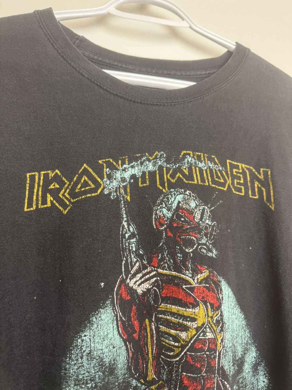 Vintage Vintage Iron Maiden Somewhere On Tour 87 Size US L / EU 52-54 / 3 - 3 Thumbnail