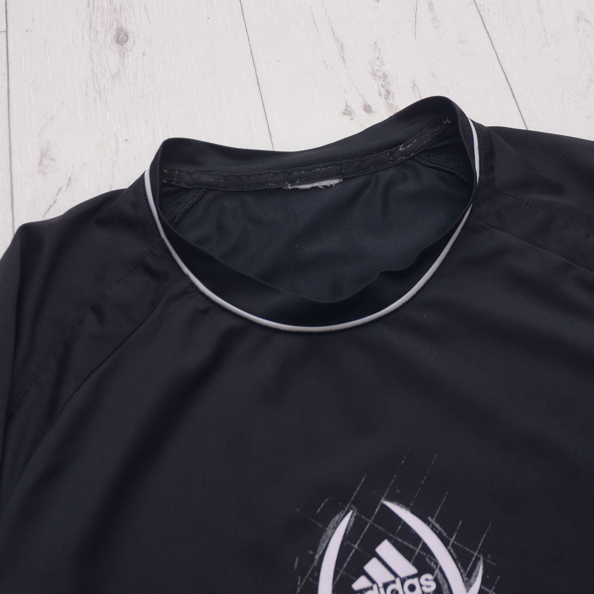 Adidas × Vintage Vintage Adidas Climacool Mens Black T-Shirt Central Logo s S Size US S / EU 44-46 / 1 - 8 Thumbnail