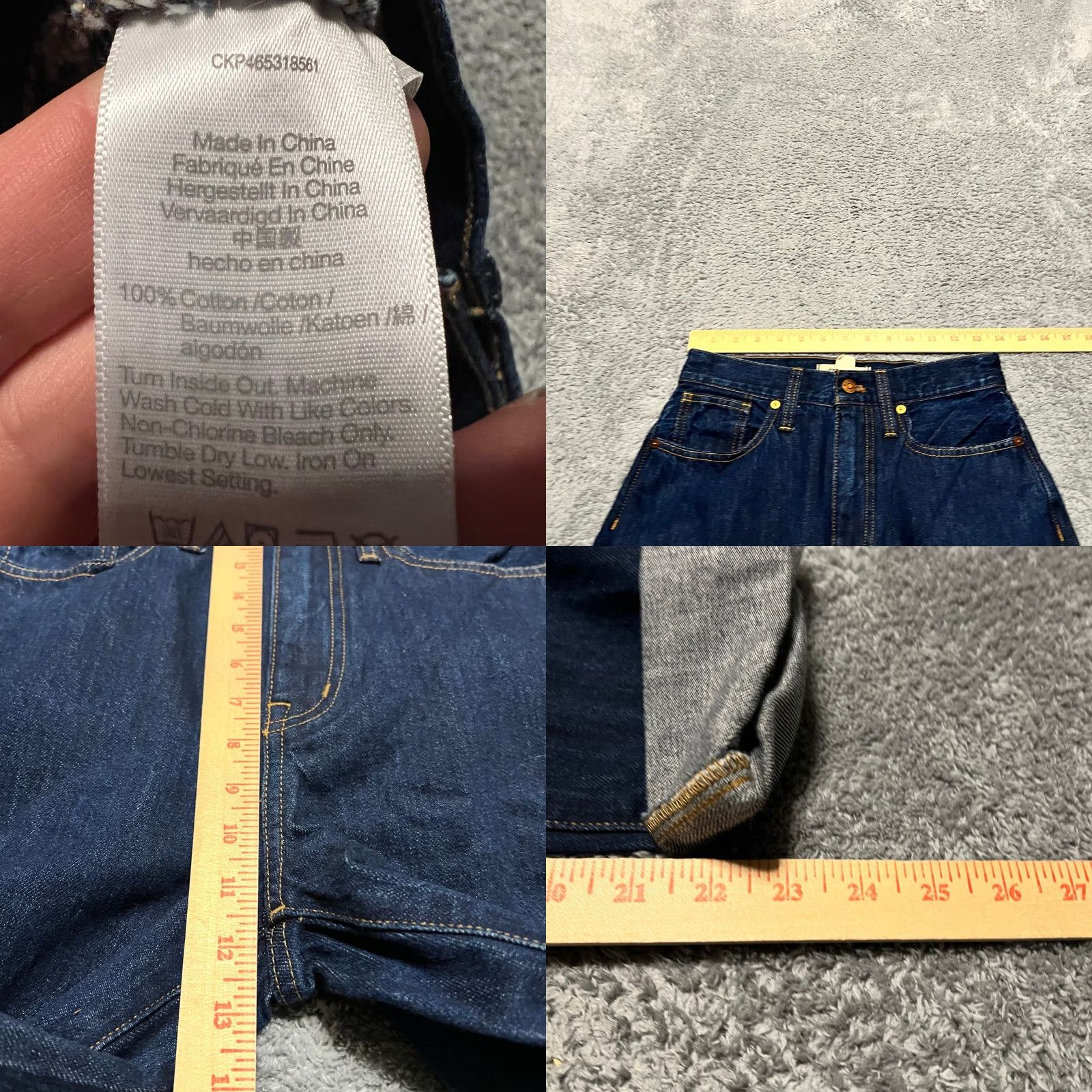 Madewell Madewell Baggy Tapered Jeans Womens 25 Blue Dark wash High rise (Madewell Baggy Tapered Jeans Womens 25 Blue Dark wash High rise) Size 42" / US 20 - 8 Thumbnail