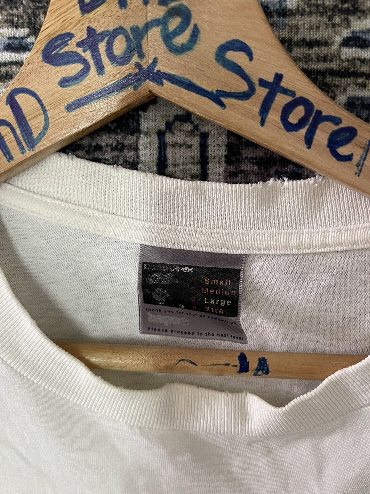 Bape 🇯🇵VINTAGE DISTRESSED BAPE ONE HUMAN SPELLOUT VERY RARE Size US L / EU 52-54 / 3 - 3 Thumbnail