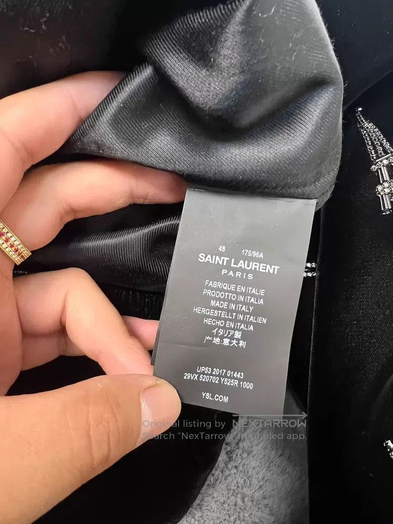Saint Laurent Paris Saint Laurent Paris Black Velvet Jacket Size 48 i Size US M / EU 48-50 / 2 - 5 Thumbnail