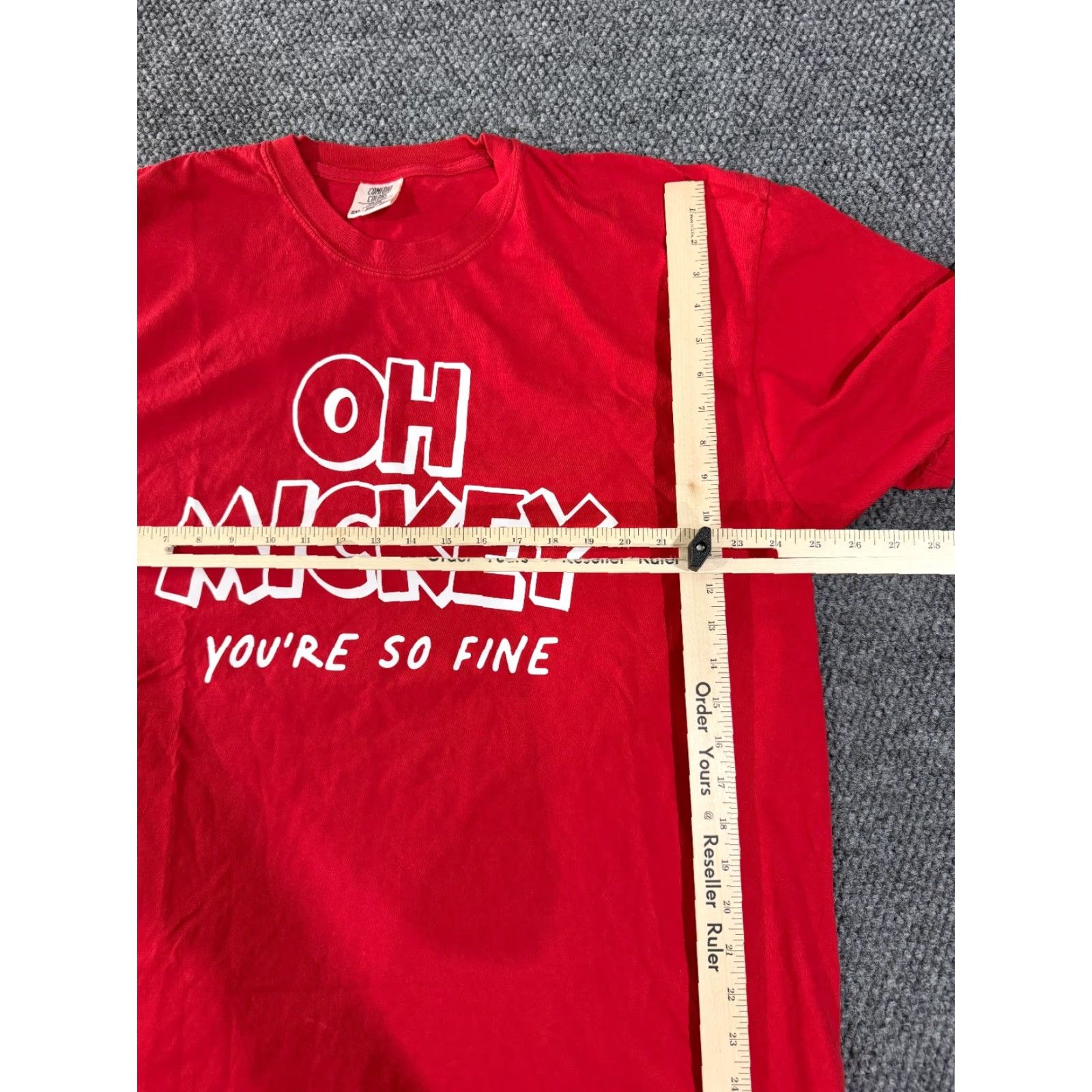 Comfort Colors Comfort Colors T-Shirt Mens 2XL Red Graphic Mickey Casual Shirt Mens Size US XXL / EU 58 / 5 - 7 Thumbnail