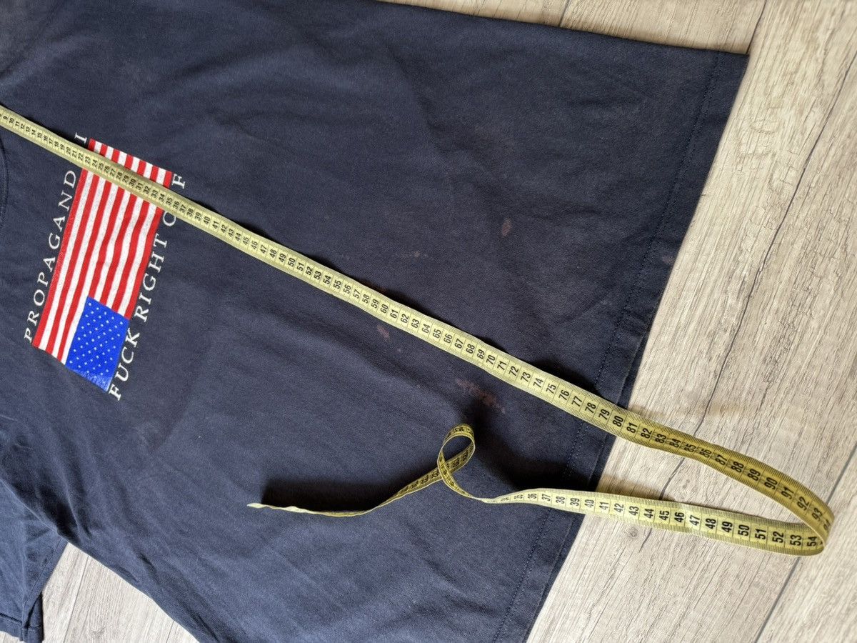 Band Tees Propagandhi F*ck Right Off USA Flag Gildan Vintage T Shirt Size US XL / EU 56 / 4 - 9 Thumbnail