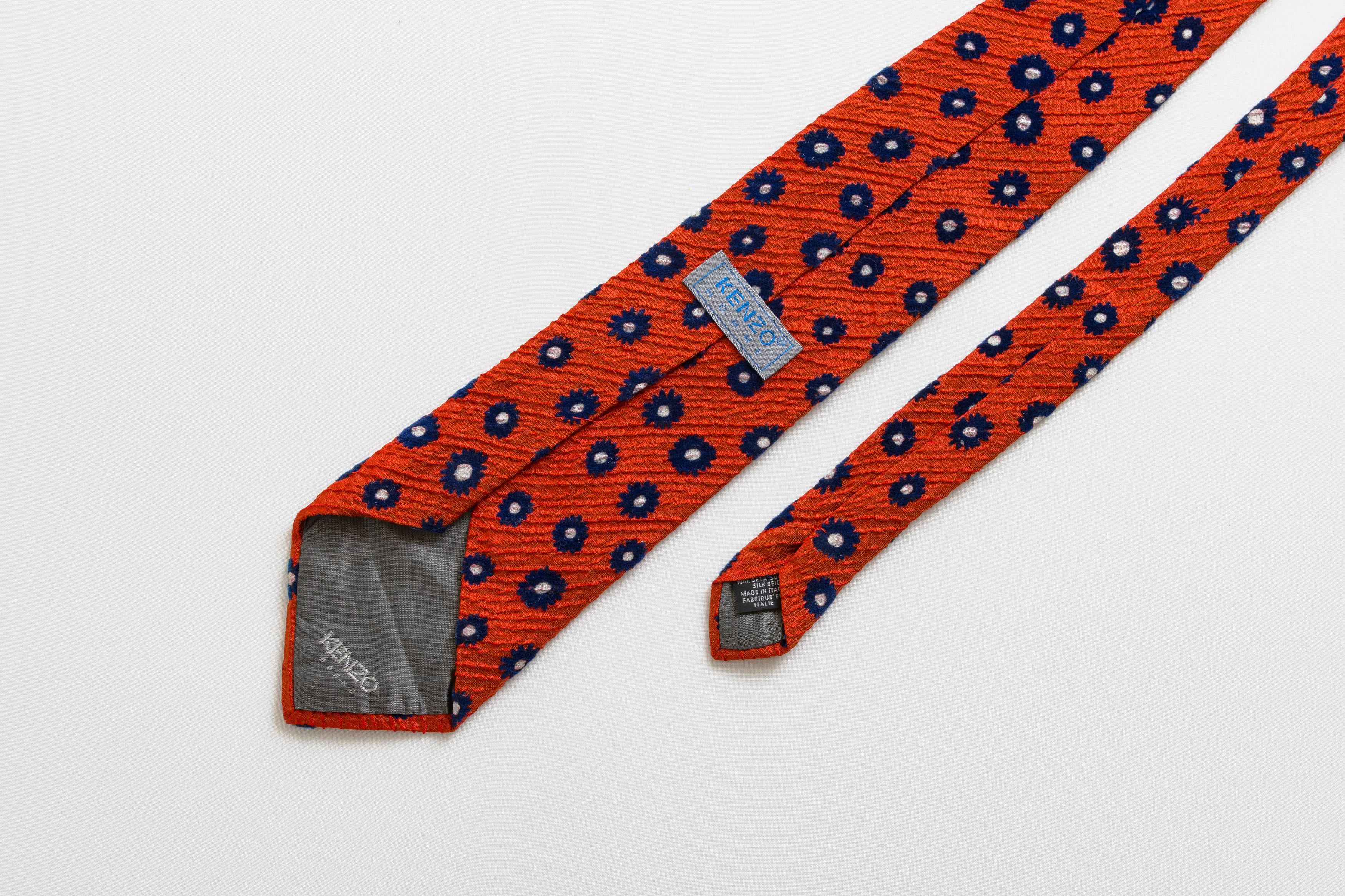 Kenzo KENZO HOMME Tie abstract floral pattern flowers 036 Size ONE SIZE - 5 Thumbnail