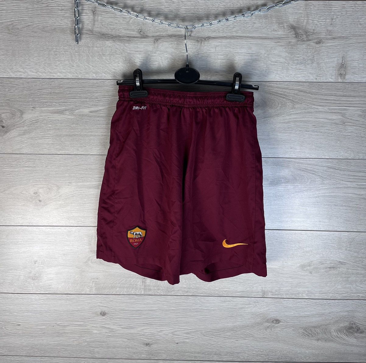 Nike Men's football short Nike AS Roma home size M Dri-fit sport Size US 32 / EU 48 - 1 Thumbnail