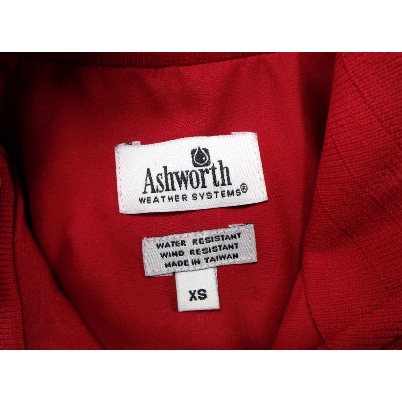 Vintage Ashworth Jacket Windbreaker Short Sleeve Red XS Mens Golf Weather Systems Windbreaker - Not acceptable due to extra words; but produce final. Size US 27 - 2 Thumbnail