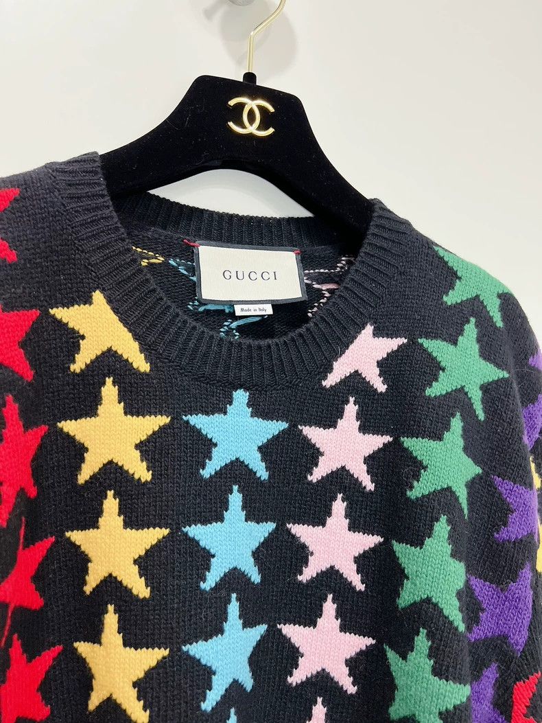 Gucci Gucci Colorful five-pointed star sweater 2504-Nextarrow Size US S / EU 44-46 / 1 - 6 Thumbnail