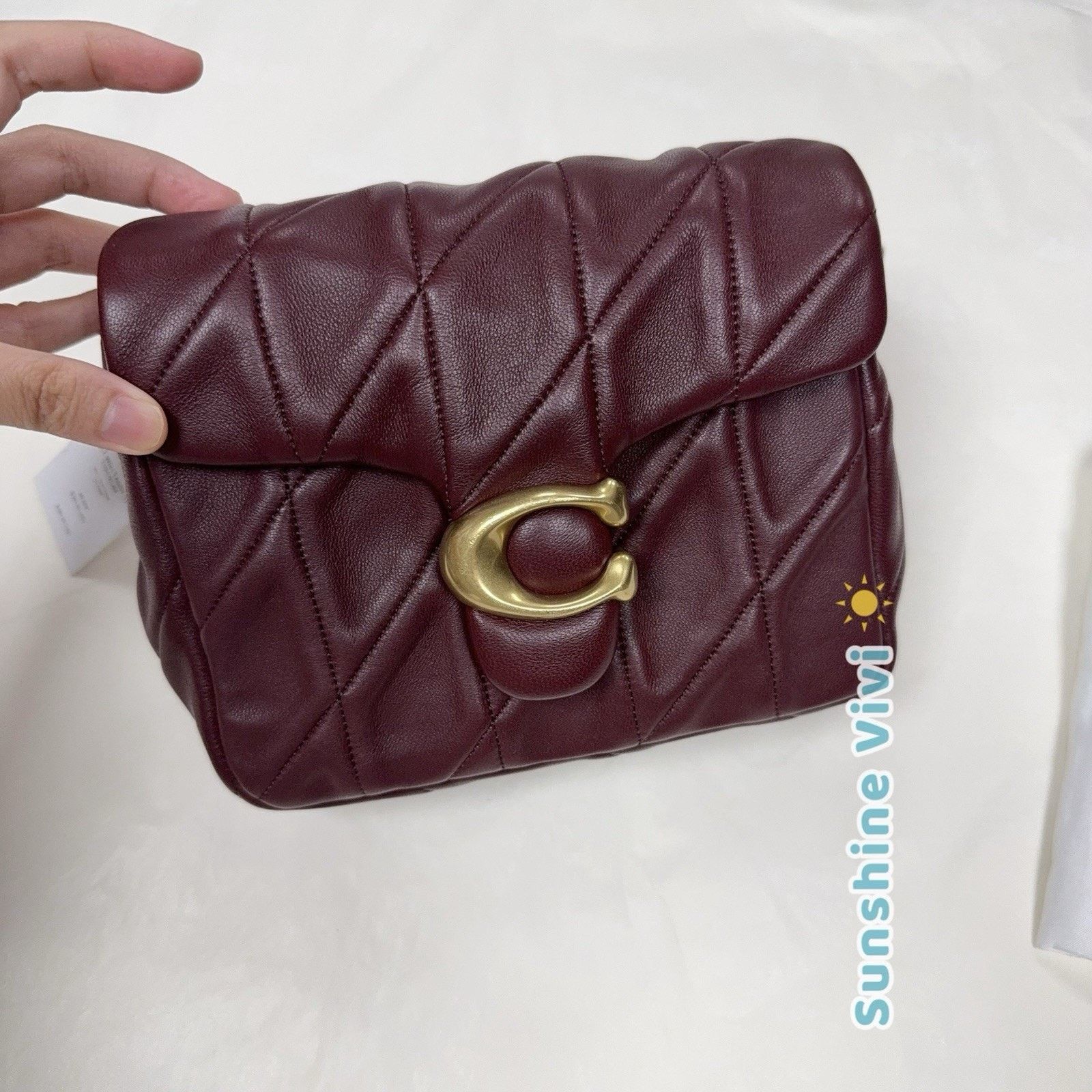 Coach NWT Coach Times Square Tabby CW628 Merlot Shoulder Bag 17 Size ONE SIZE - 2 Thumbnail