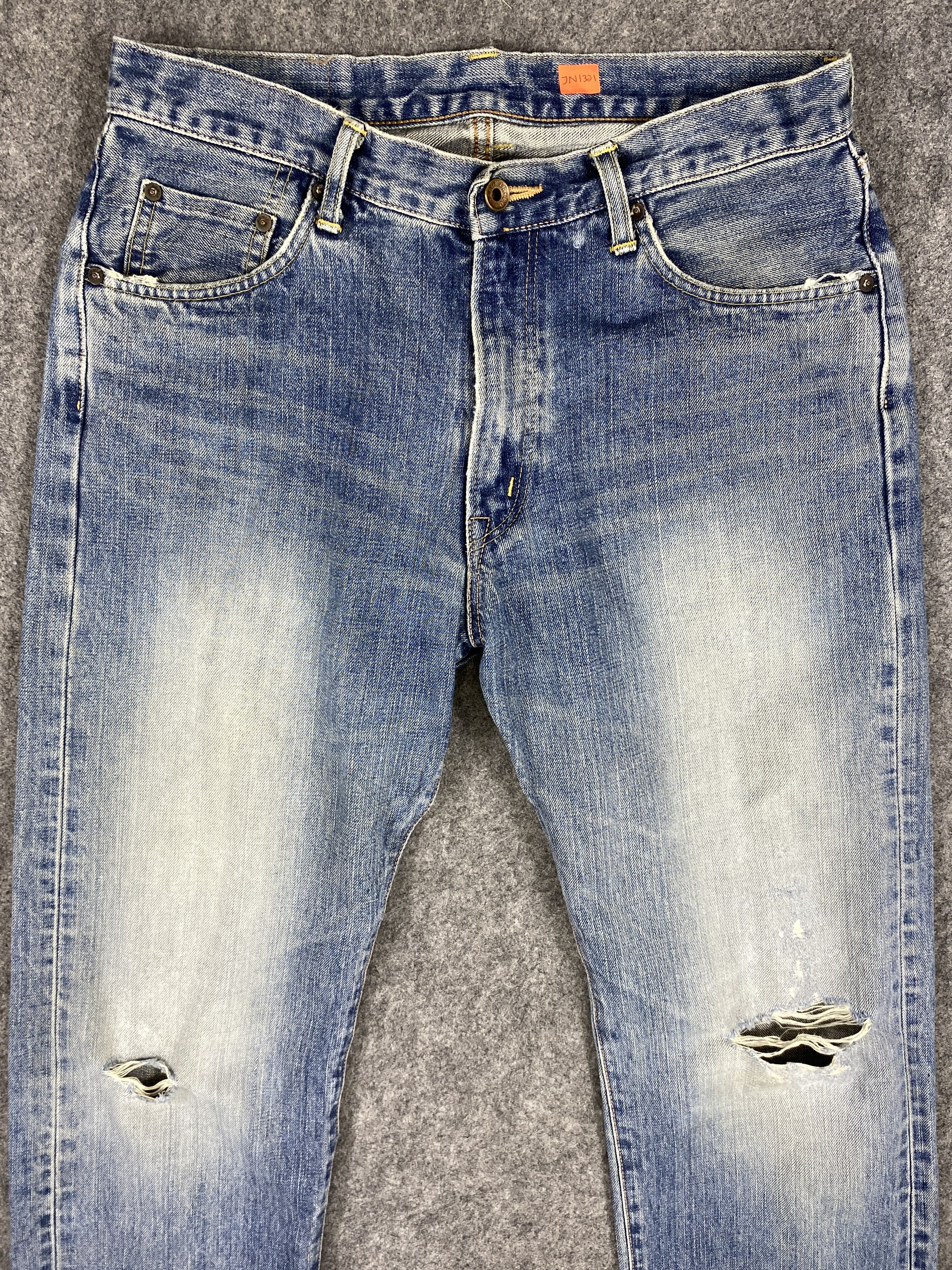 Edwin VINTAGE EDWIN 505 SELVEDGE DENIM JEANS 32x33.5-JN1321 Size US 32 / EU 48 - 3 Thumbnail