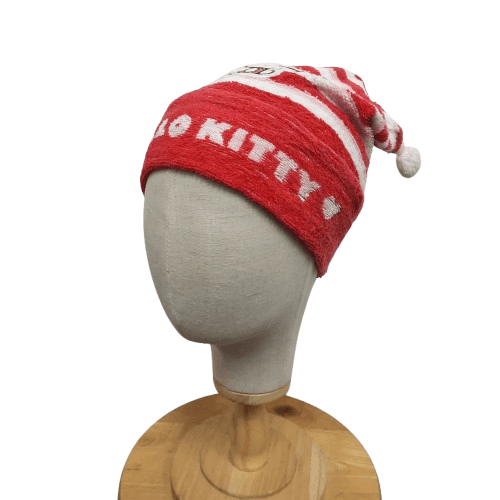Japanese Brand 🐱 Vintage hello kitty by sanrio hurn anime beanie hat Size ONE SIZE - 1 Thumbnail