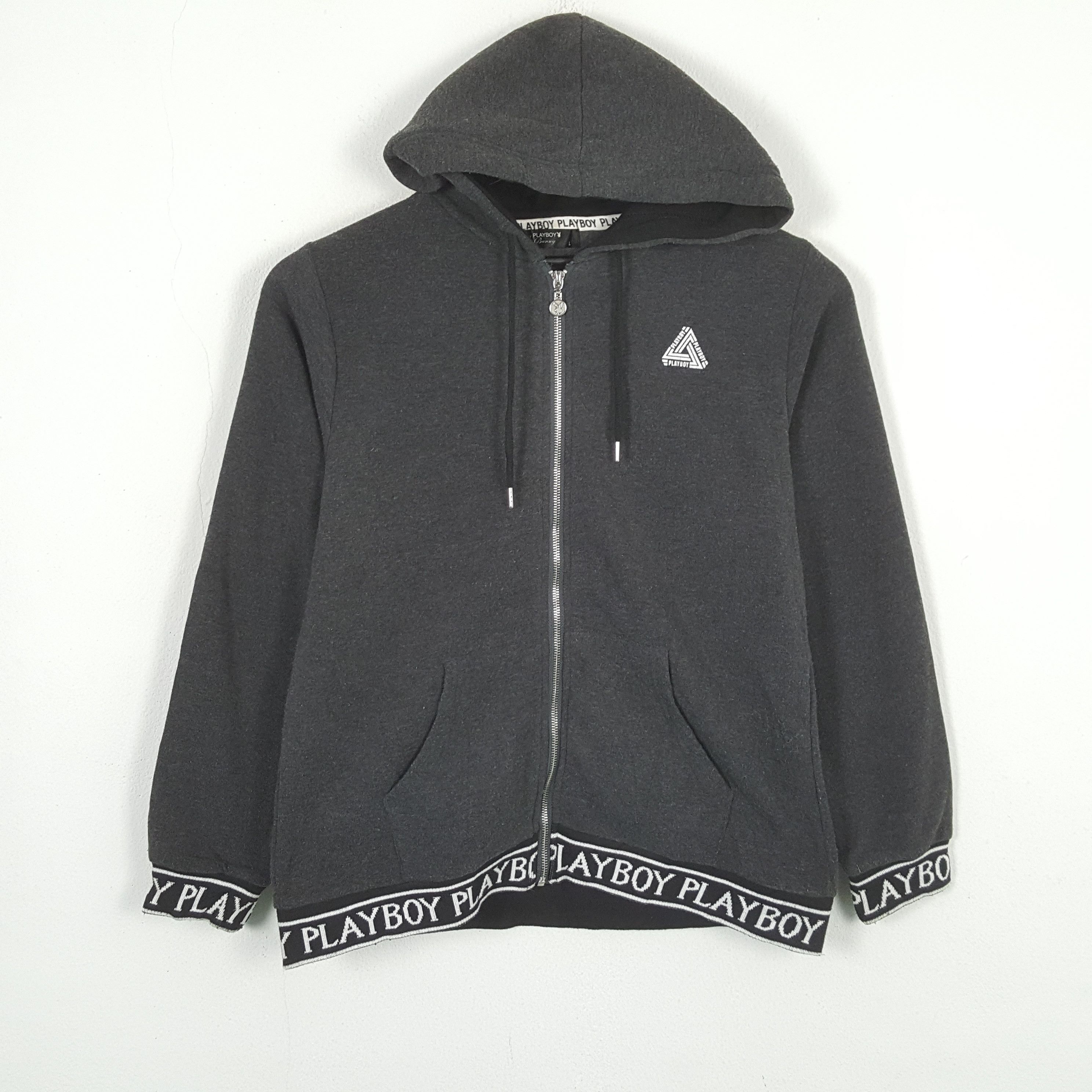 Playboy × Vintage PLAYBOY Fashion Style Zipper Hoodies Size US S / EU 44-46 / 1 - 1 Thumbnail