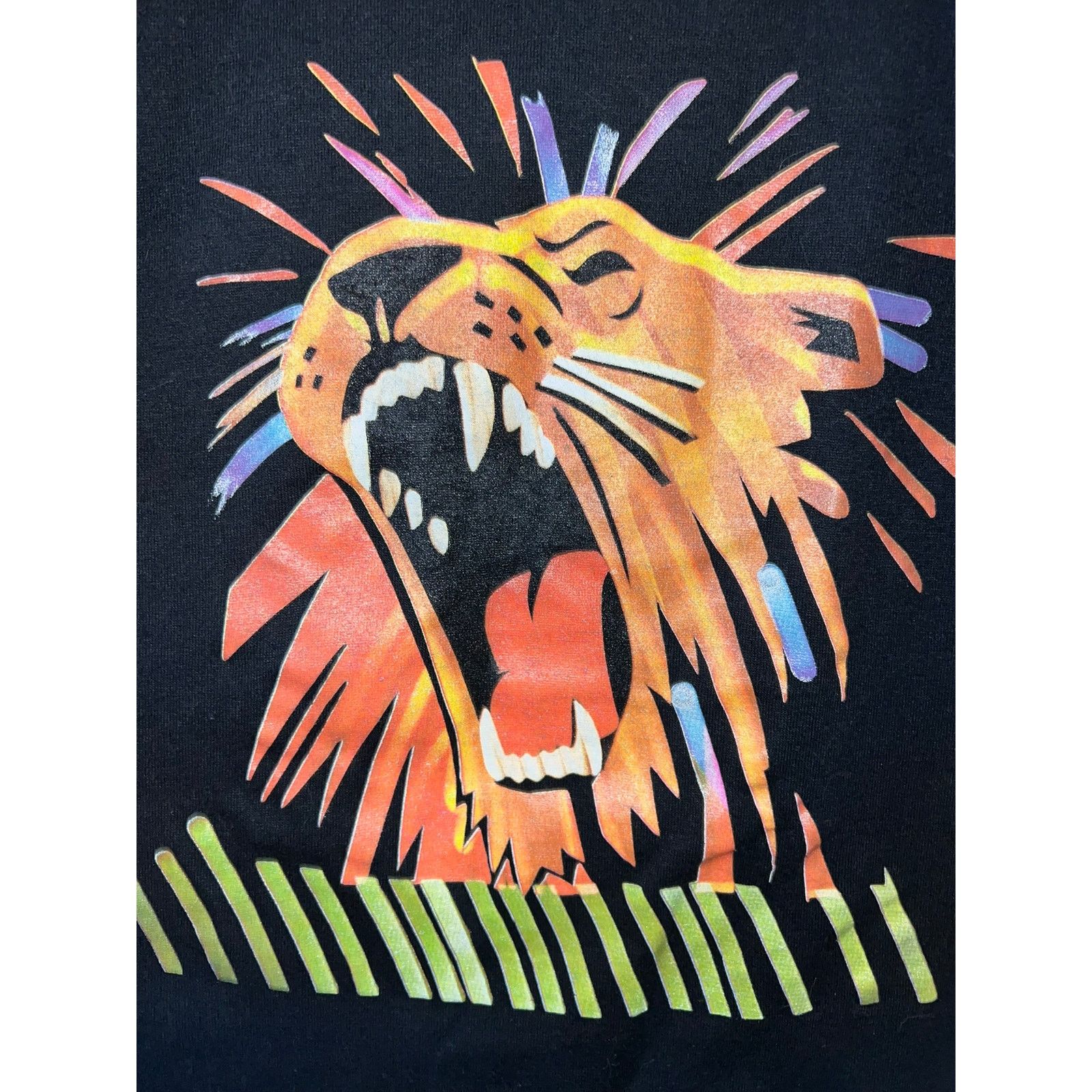 Jerzees 90s Vintage Lion Roar Big Cat Graphic Shirt Black VTG Art M Size US M / EU 48-50 / 2 - 4 Thumbnail