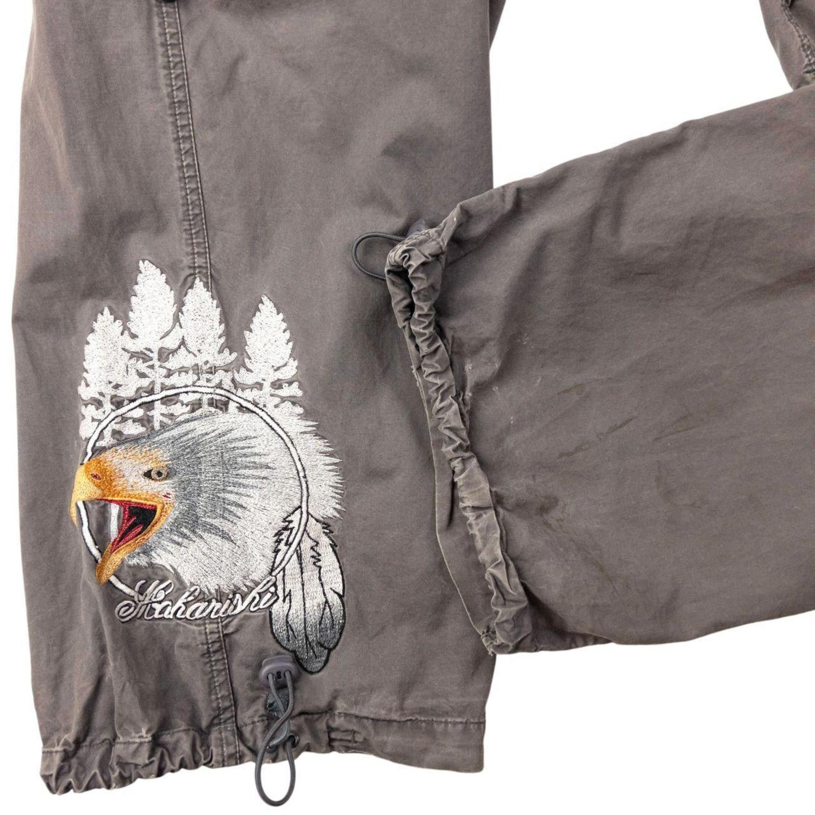 Maharishi Vintage Maharishi Embroidered Eagle Roll Up Trousers Size L Size US 34 / EU 50 - 6 Thumbnail