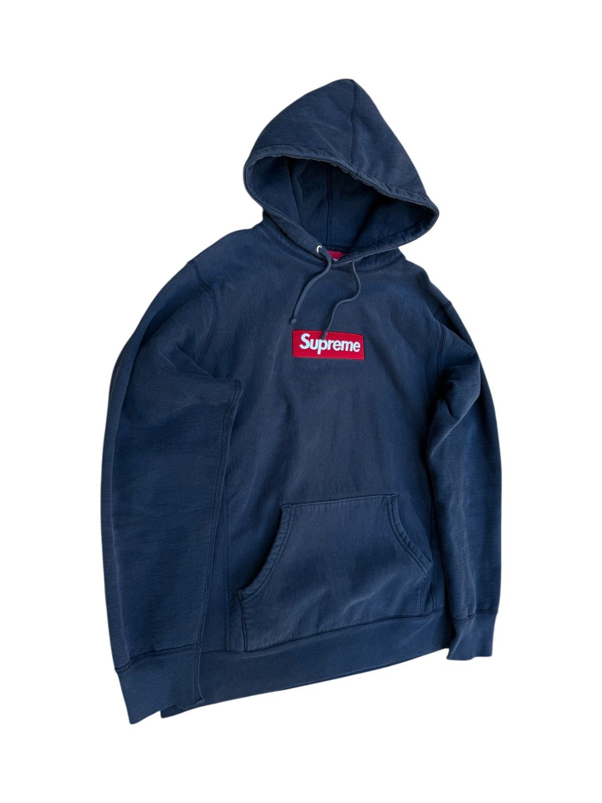 Supreme Supreme 2012 navy box logo hoodie Size US M / EU 48-50 / 2 - 3 Thumbnail
