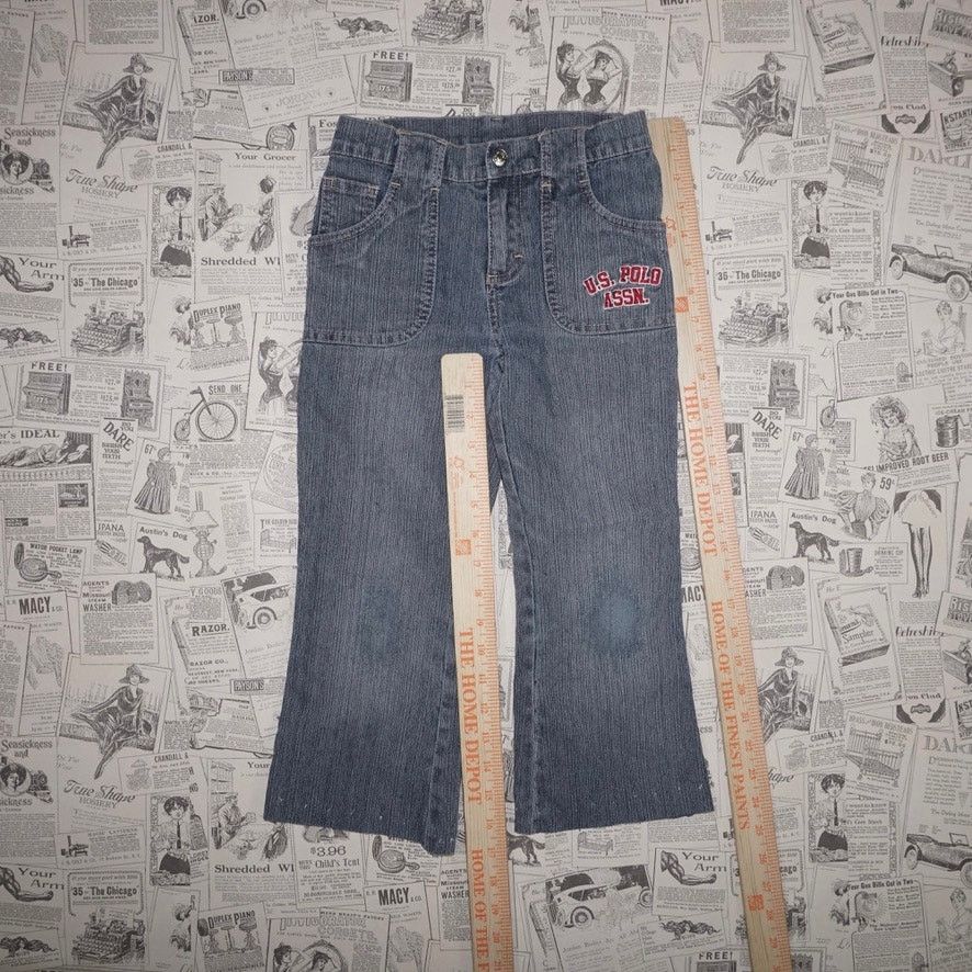U.S. Polo Assn. 6 - Vintage Y2K US Polo assn denim femme 00s embroider pants Size 28" / US 6 / IT 42 - 4 Thumbnail