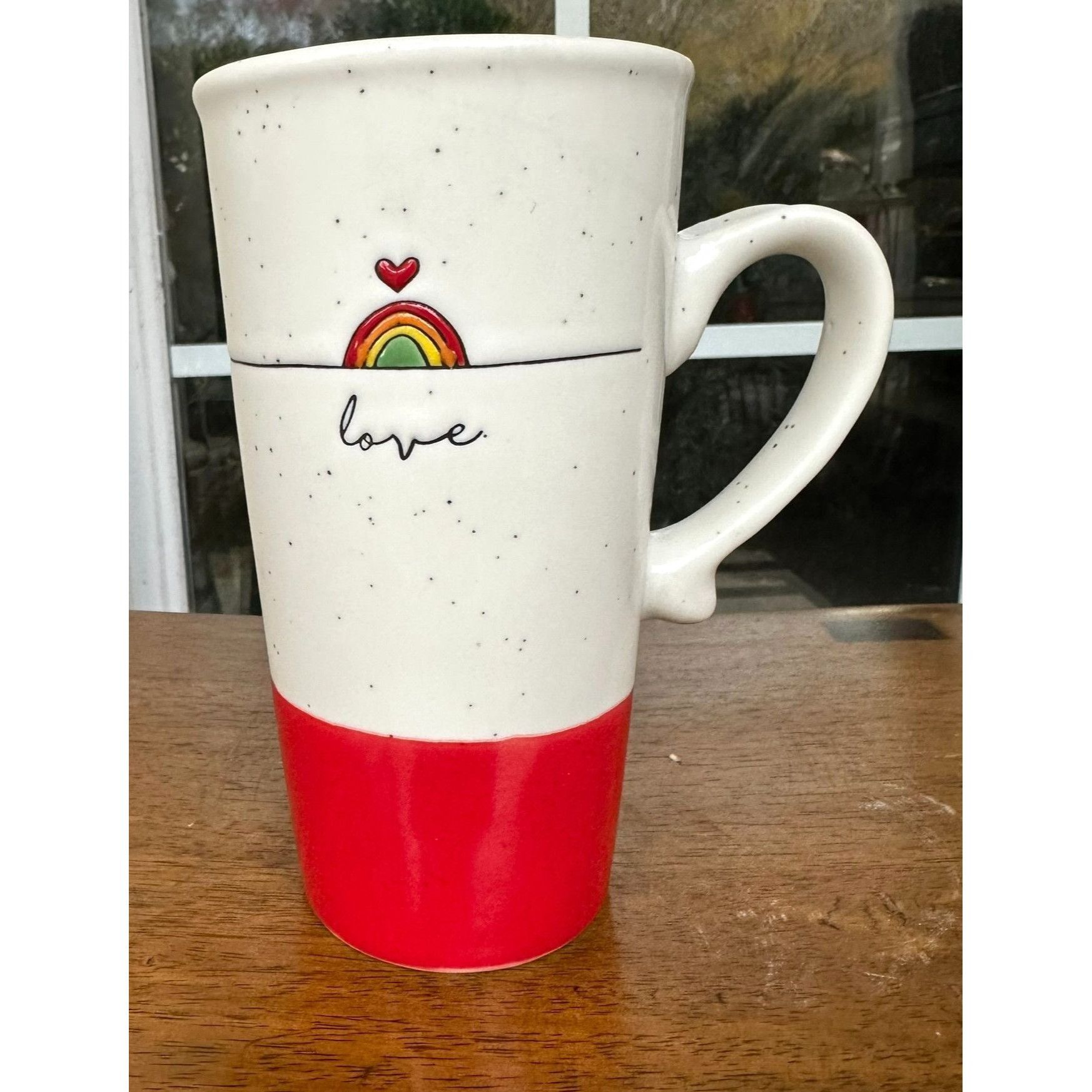 Handmade Sheffield Home Rainbow Love Mug Tall Ceramic Love is Love Va Size ONE SIZE - 5 Thumbnail