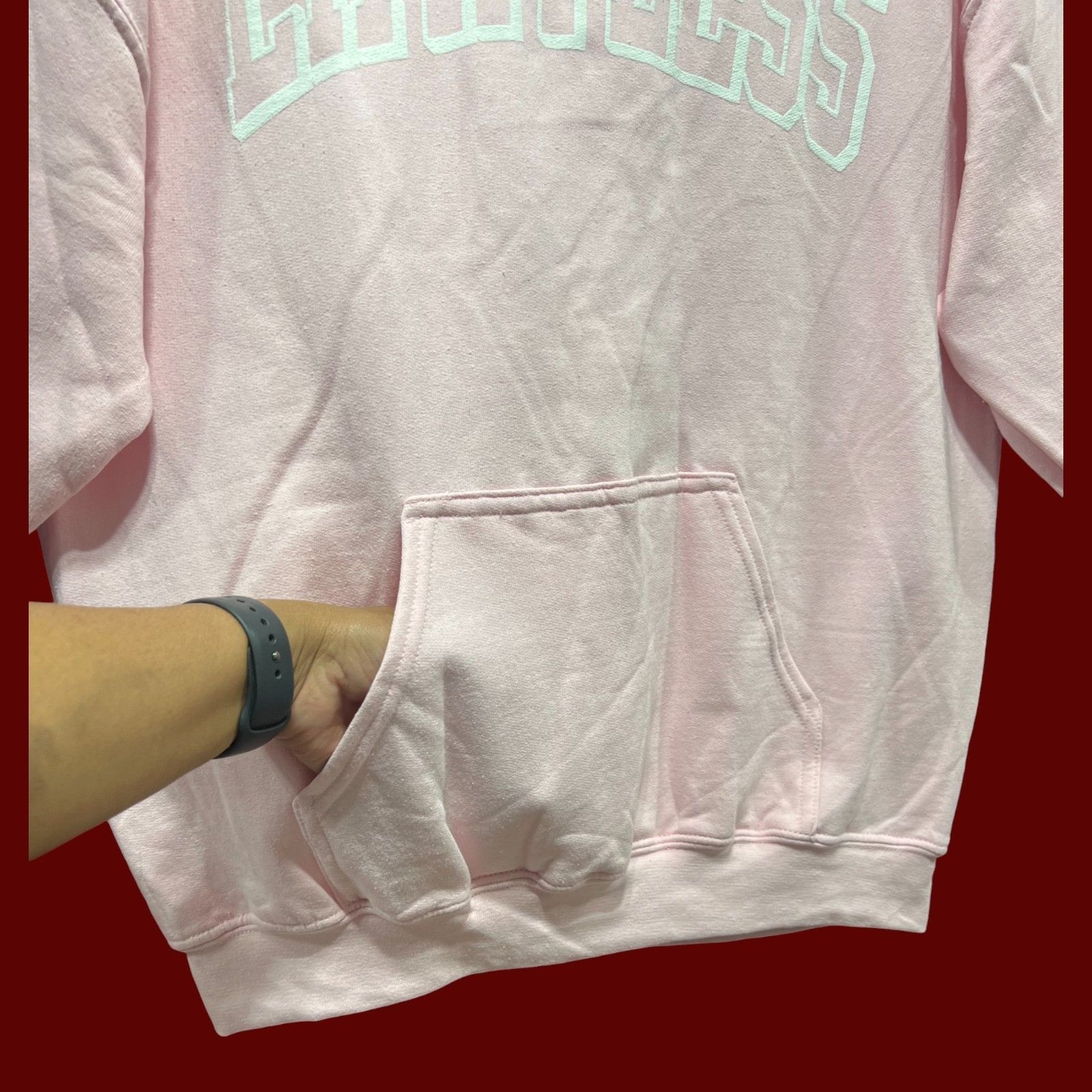 Gildan Gildan - Women's Long Sleeve Hooded Sweatshirt - Pink - Larg Size L / US 10 / IT 46 - 13 Thumbnail