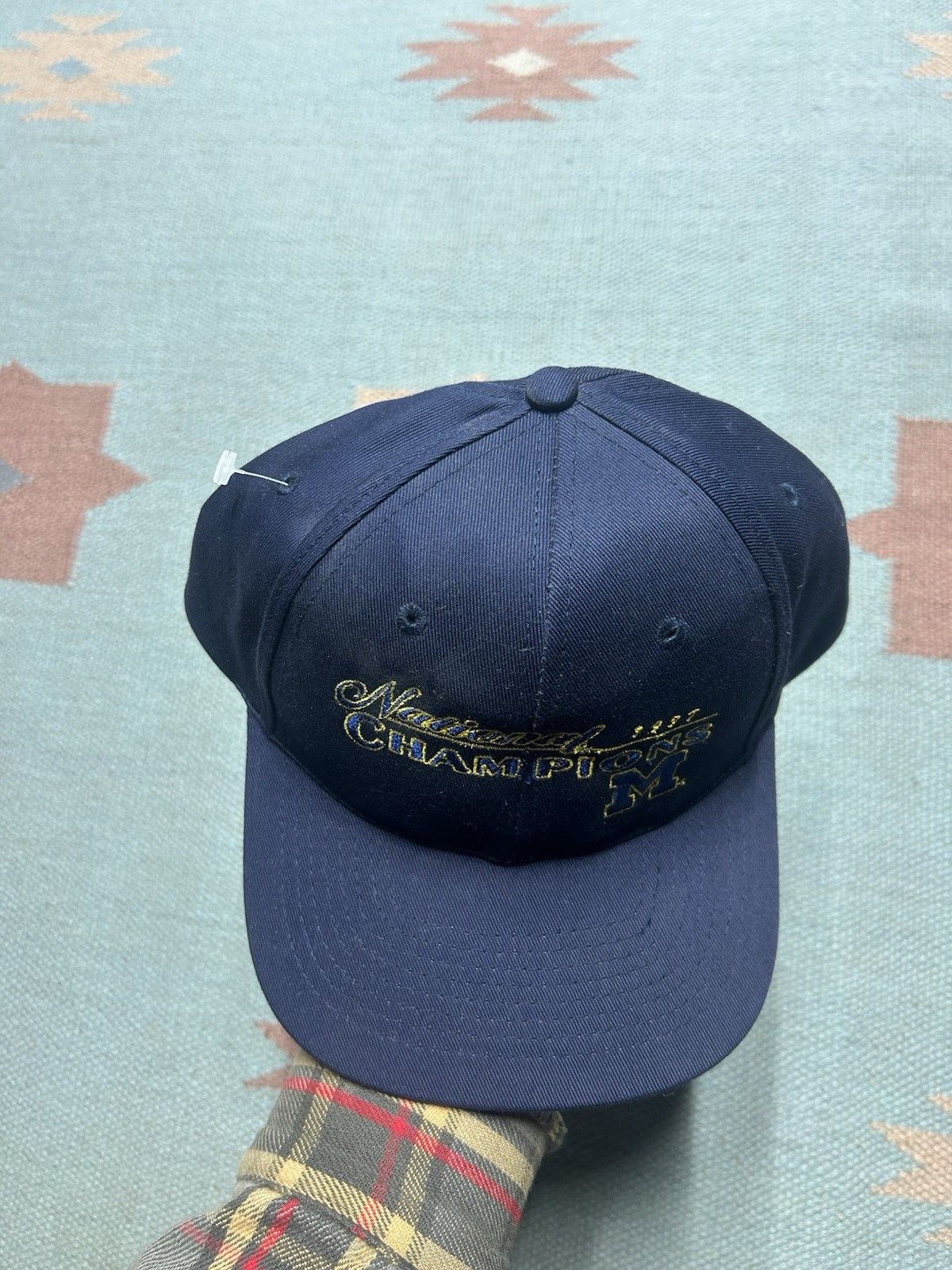 Vintage VTG 90s hat university of Michigan wolverines 1997 champions Size ONE SIZE - 3 Thumbnail