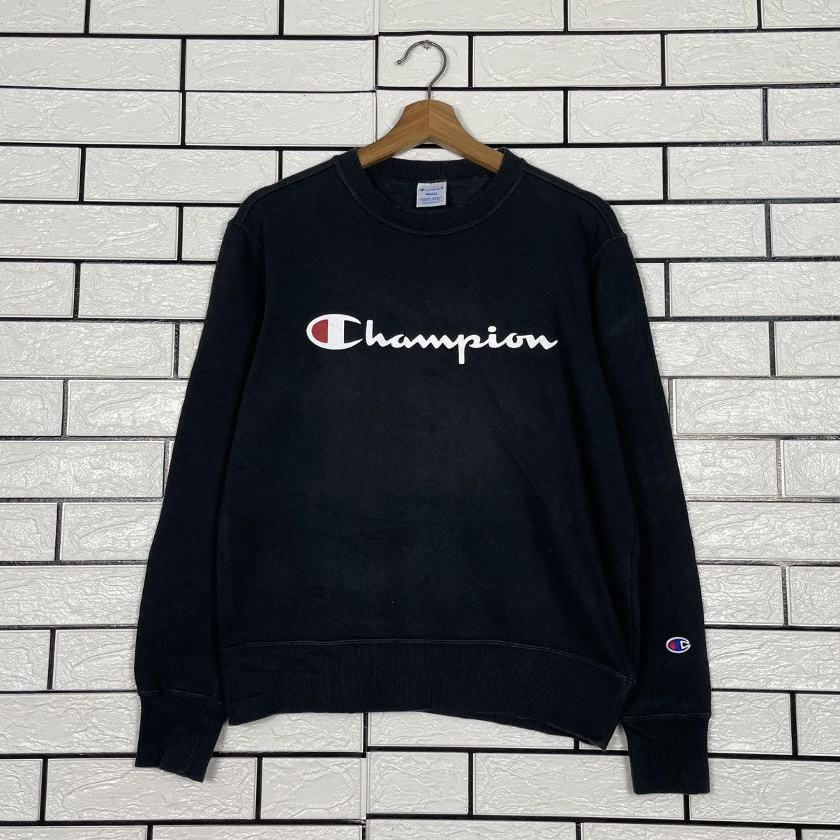 Champion Champion Big Logo Black Sweatshirt Size US S / EU 44-46 / 1 - 1 Thumbnail