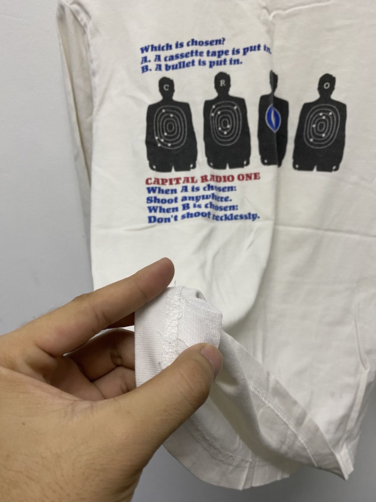 Japanese Brand Capital Radio Pistol Shooting Target Shirt Size US S / EU 44-46 / 1 - 8 Thumbnail