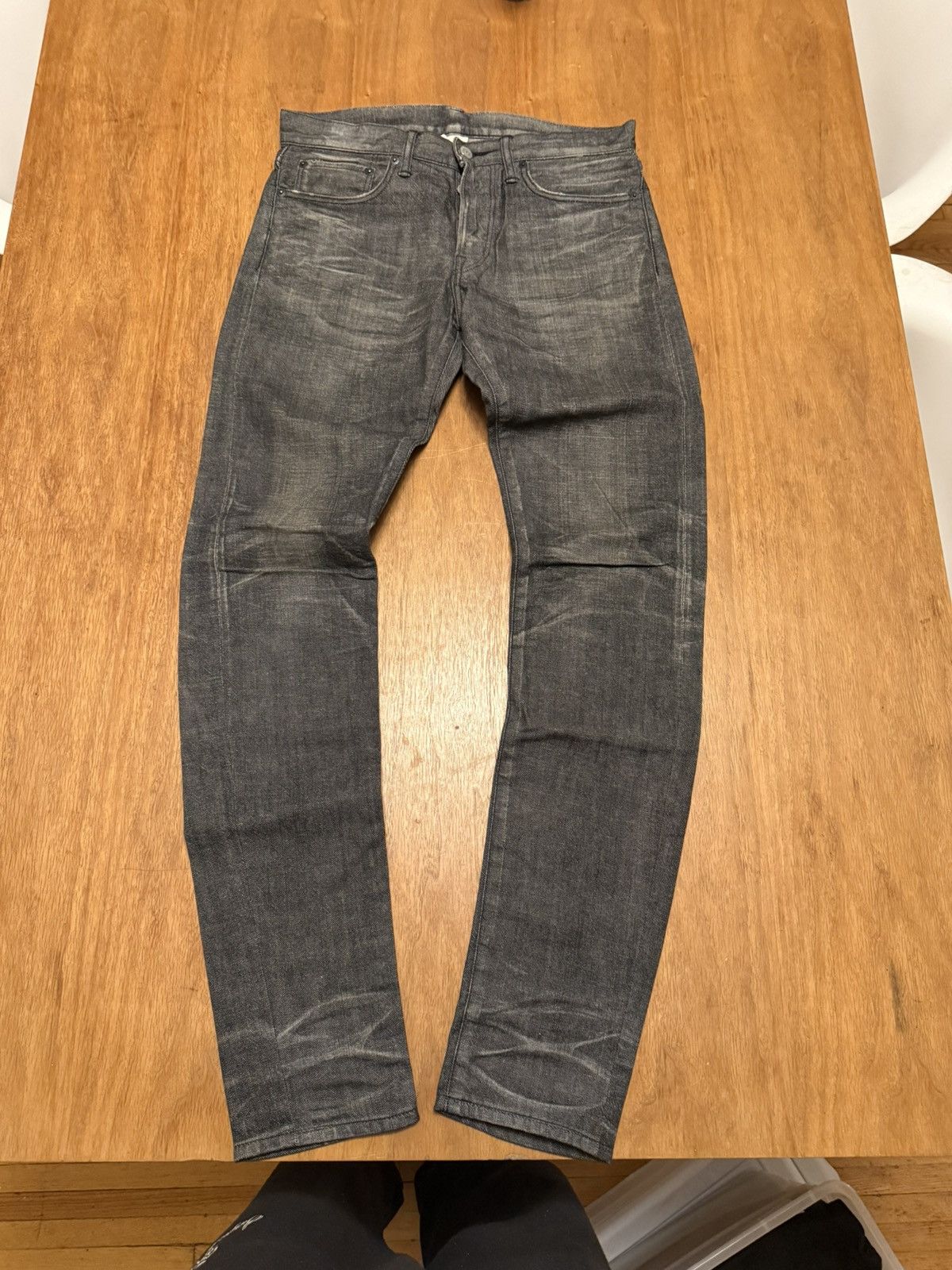 Fabric Brand & Co. Fabric brand and Co. Gray/black light wash salvage denim. Size US 29 - 1 Thumbnail