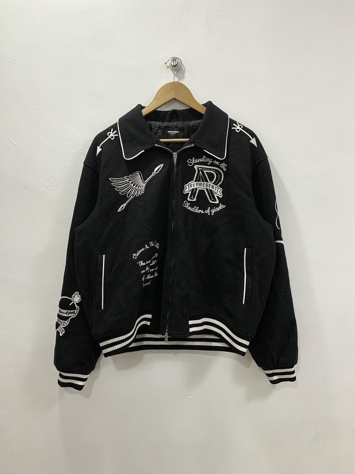 Represent Clo. REPRESENT CHERUB WOOL VARSITY JACKET Size US M / EU 48-50 / 2 - 2 Thumbnail