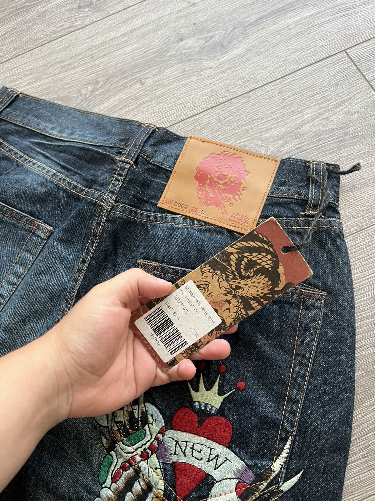 Ed Hardy Vintage Ed Hardy Jeans by Christian Audigier Denim Pants Y2K Size US 32 / EU 48 - 8 Thumbnail