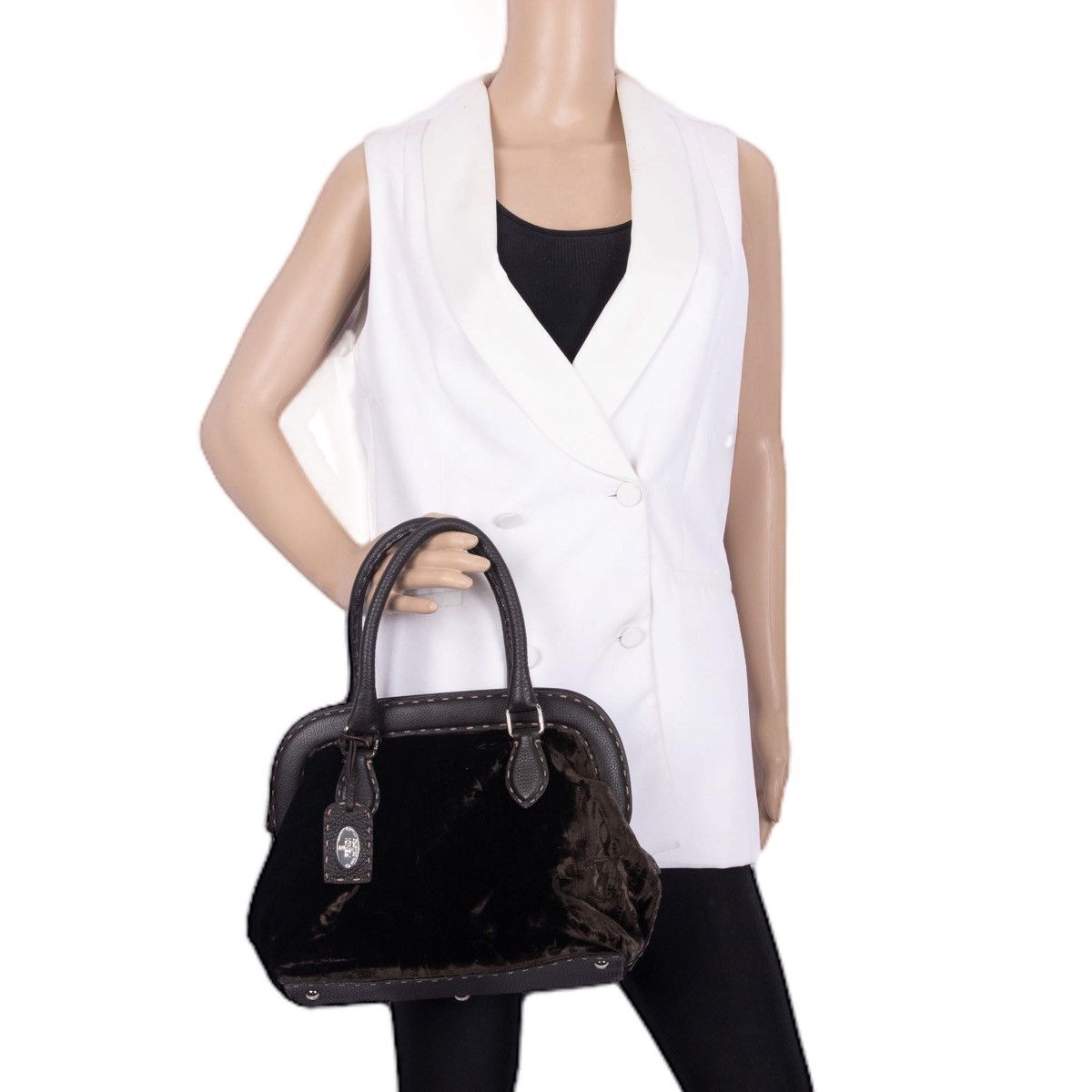 Fendi Fendi Velvet Shoulder Bag Size ONE SIZE - 1 Thumbnail