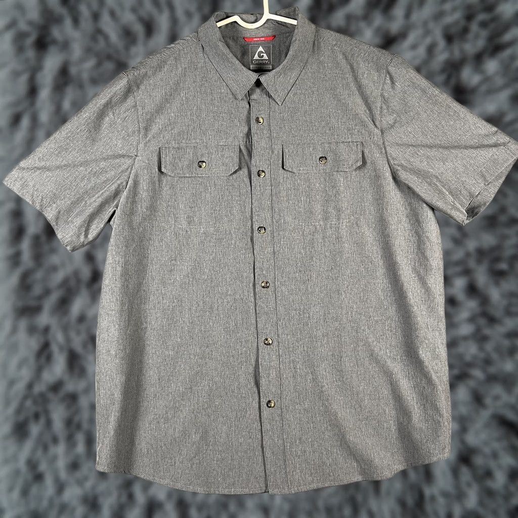 Vintage Gerry Shirt Mens XL Short Sleeve Button Up Outdoor Travel Lightweight Pocket Size US XL / EU 56 / 4 - 1 Thumbnail