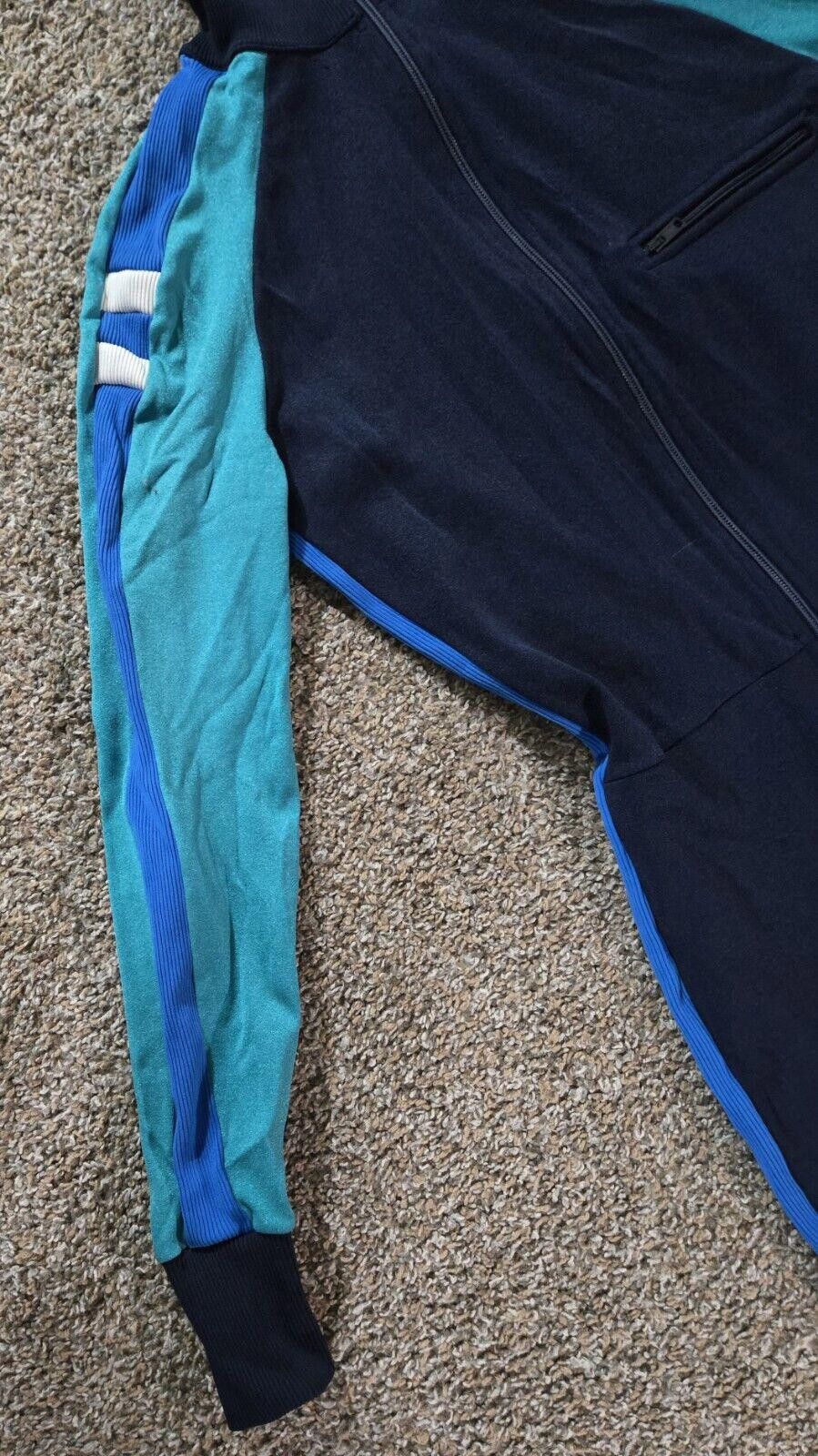 Odlo Vintage Odlo Ski Suit Navy Teal Blue White Mens Medium 50 Size ONE SIZE - 2 Thumbnail