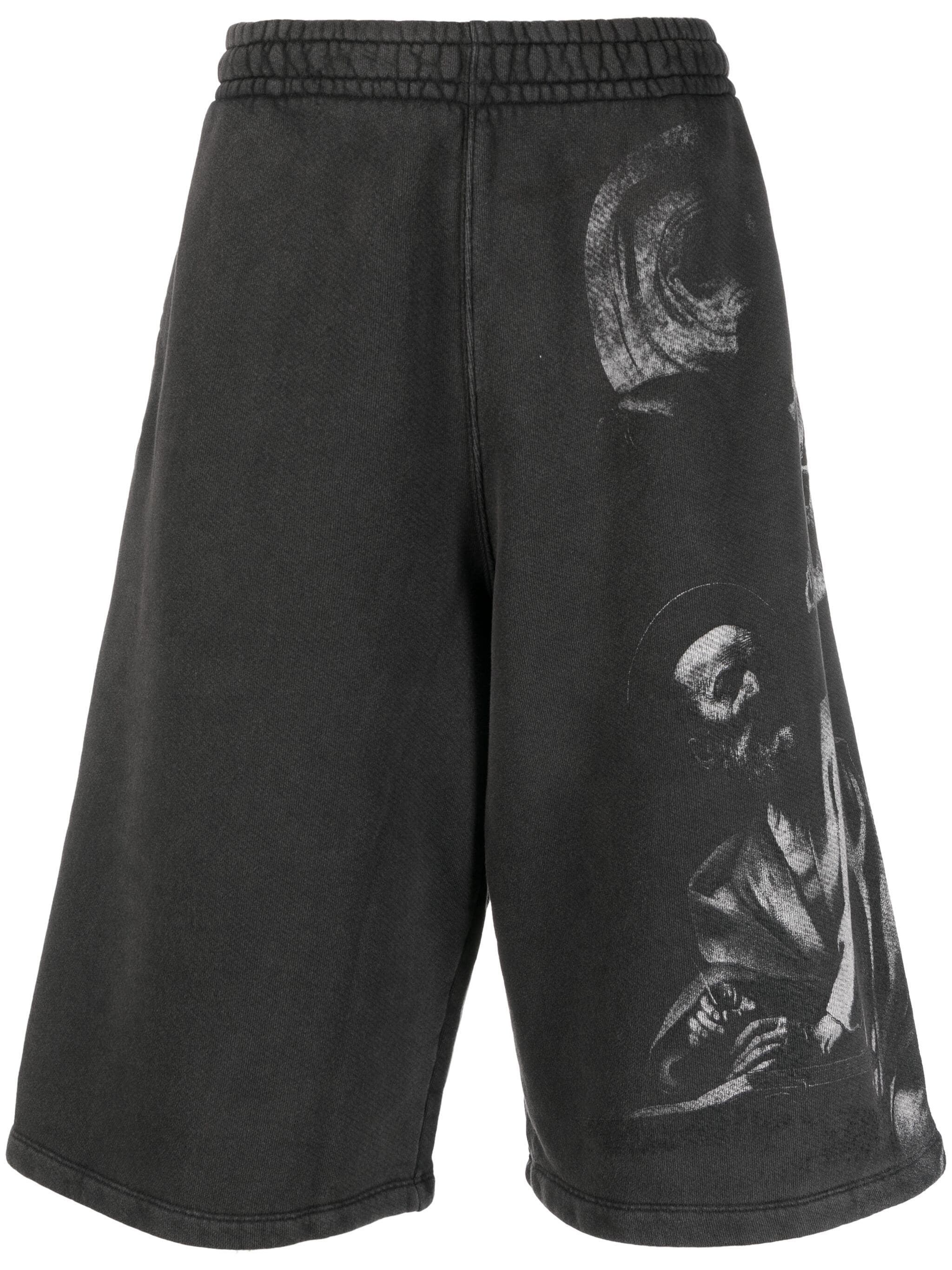 Off-White o1in1s1024 Q:1 / Bw S.Matthew Over Sweatshorts in Black Size US 34 / EU 50 - 1 Thumbnail