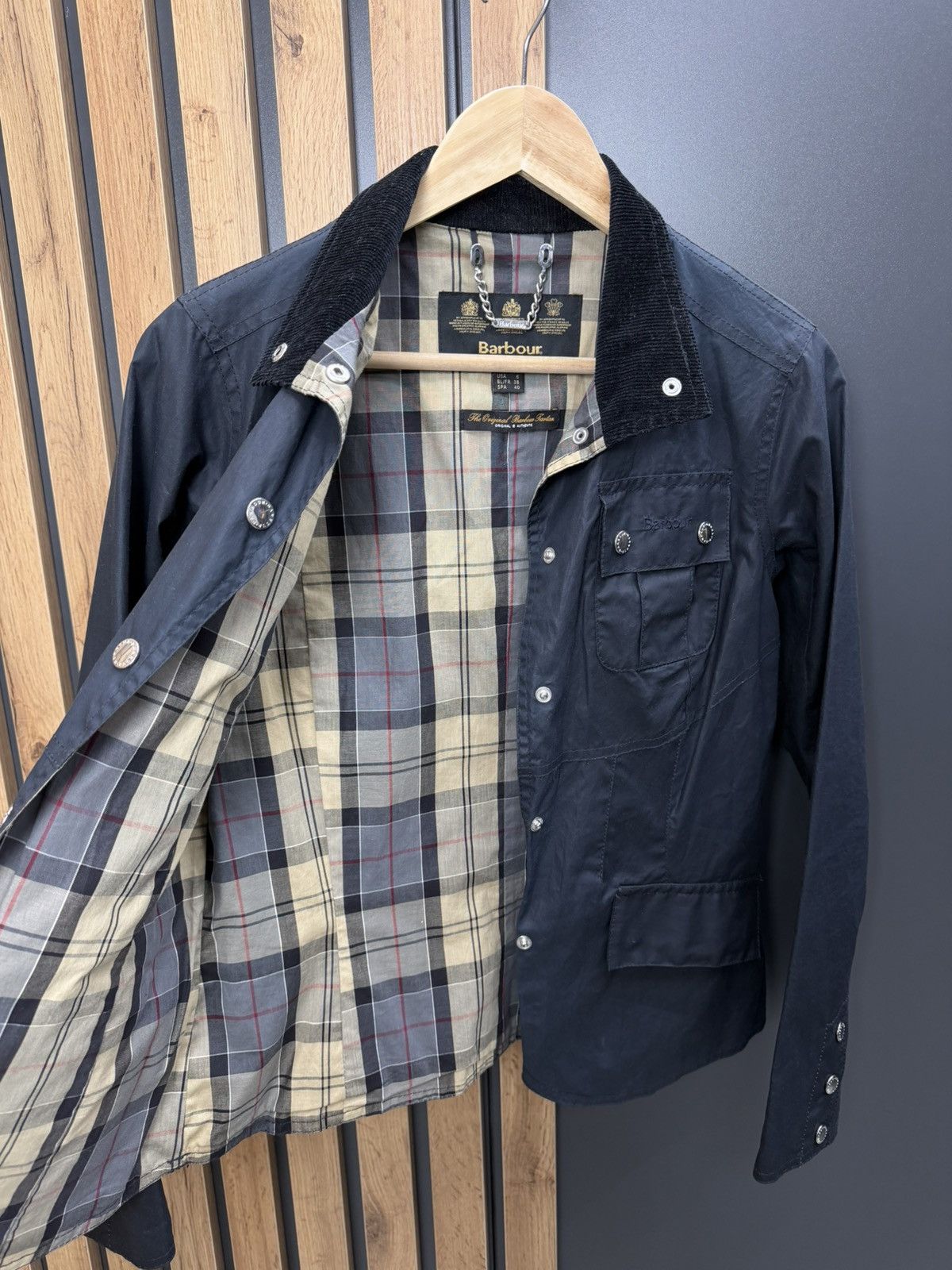 Barbour Barbour Ashby Jacket Navy Women UK10 EU36 Size M / US 6-8 / IT 42-44 - 8 Thumbnail