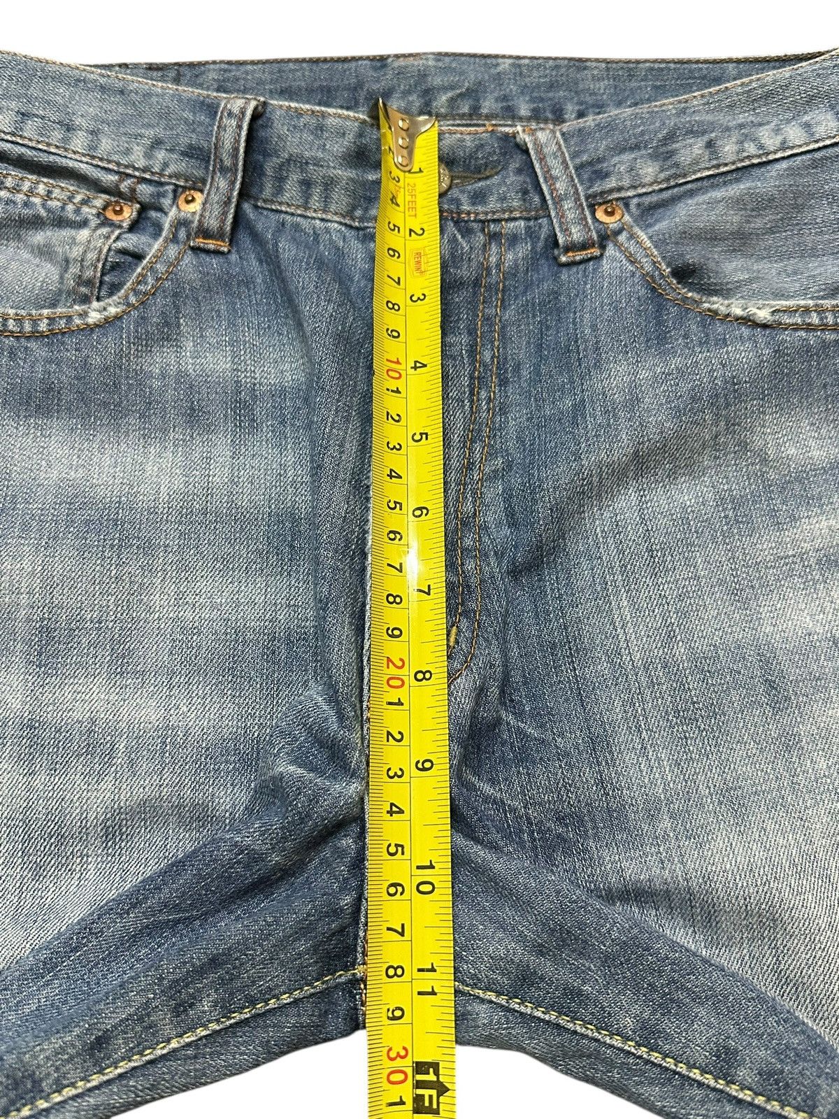 Polo Ralph Lauren Vintage Polo Ralph Lauren Faded Wash Distress Loose Jeans Size US 31 - 17 Thumbnail