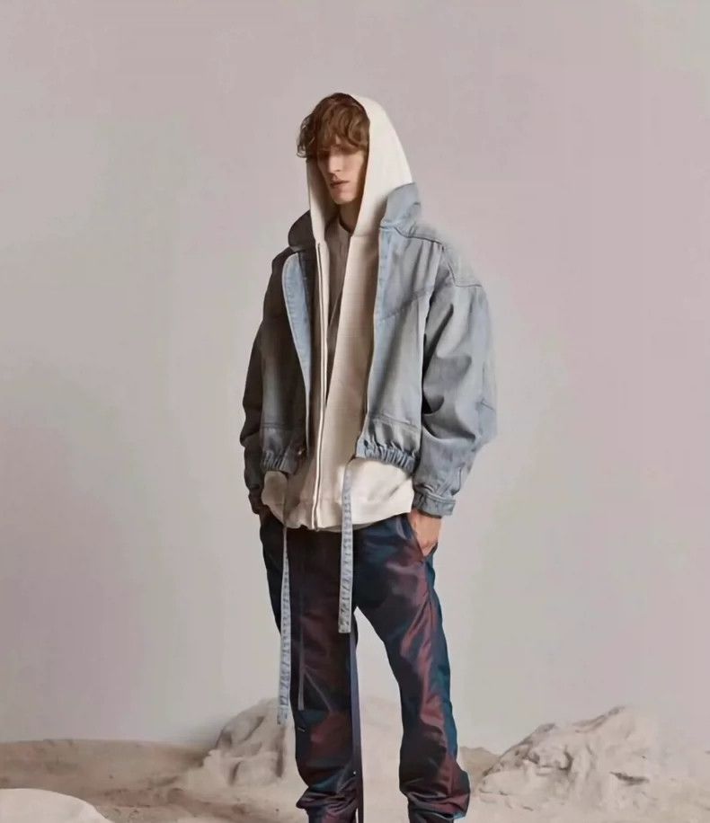 Fear of God Fear of God Level 6 washed streamer denim jacket Size US M / EU 48-50 / 2 - 5 Thumbnail