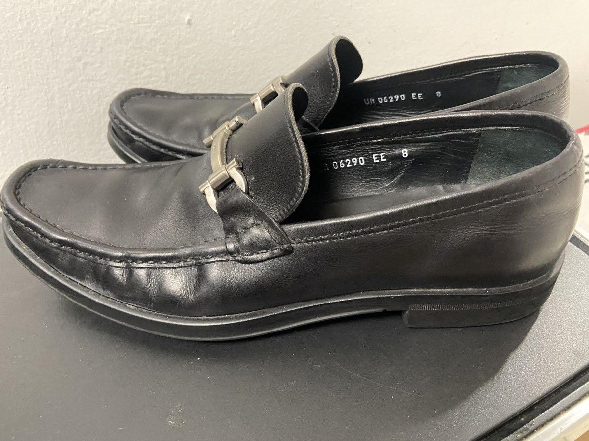 Salvatore Ferragamo SALVATORE FERRAGAMO Horse Shoe Men's Size 8 D Black Loafers Size US 8 / EU 41 - 5 Thumbnail