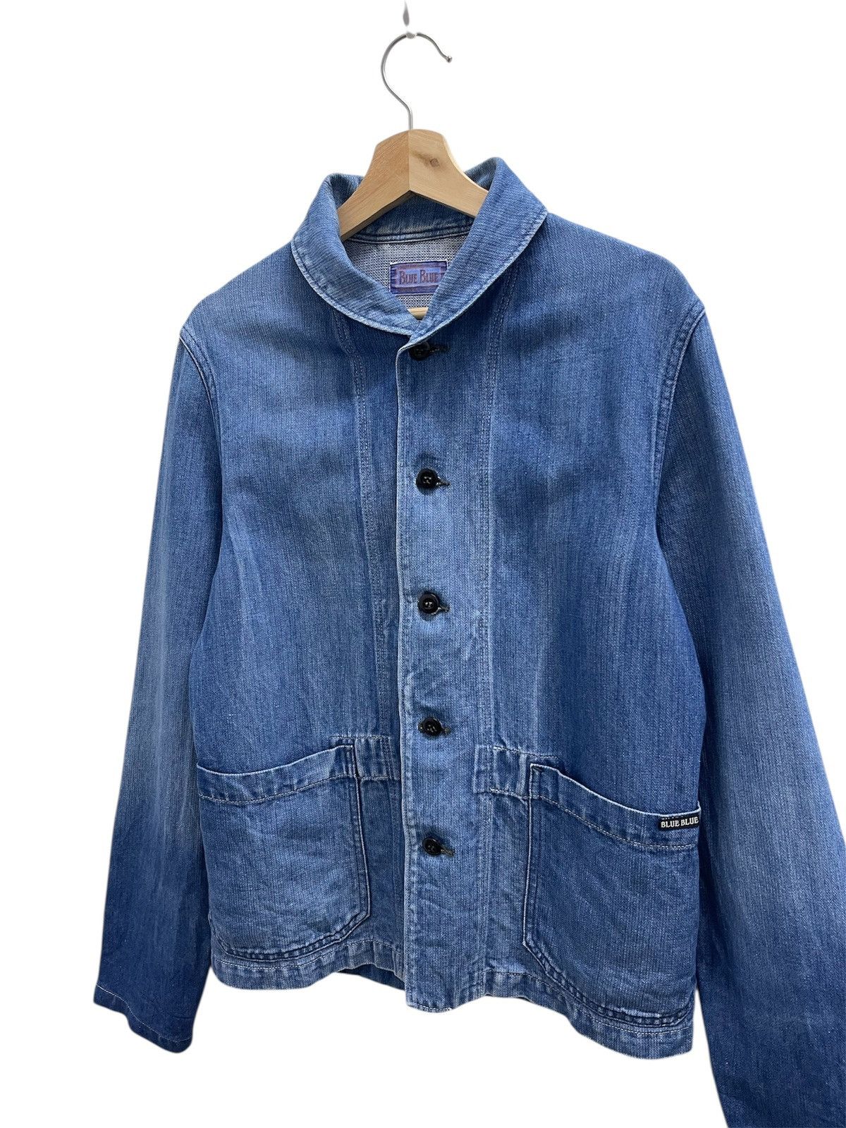 Blue Blue Japan Vintage Blue Blue Faded Denim Jacket Size US S / EU 44-46 / 1 - 5 Thumbnail