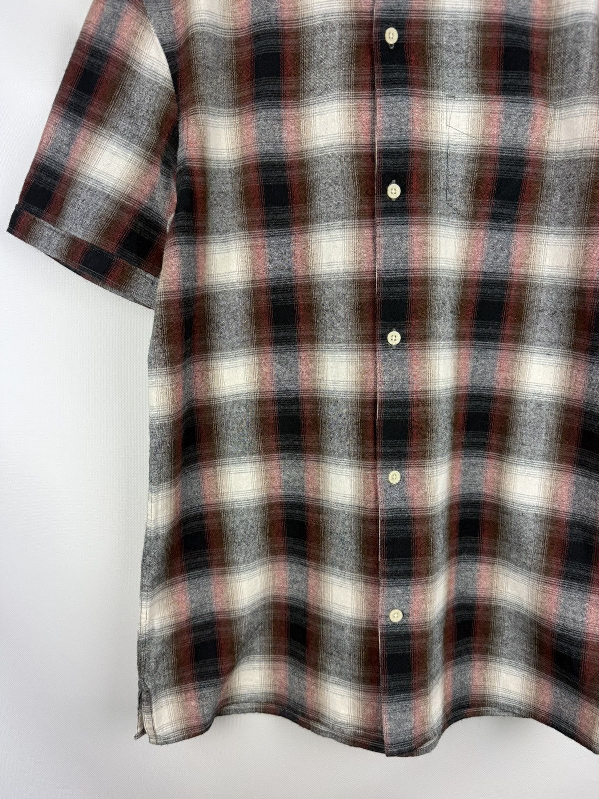 Allsaints Allsaints Men Dwight SS Men’s Plaid Flannel Button Up Shirt Size US S / EU 44-46 / 1 - 7 Thumbnail