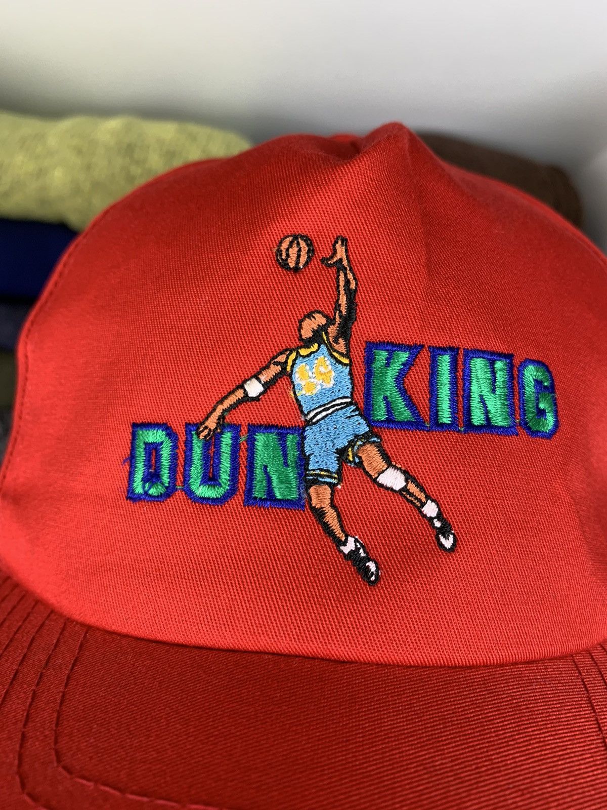 Vintage Vintage 90s Dunking Basketball Big Logo Cap Hat Size ONE SIZE - 4 Thumbnail