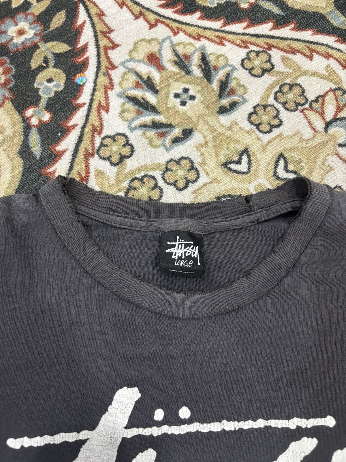 Stussy × Vintage Vintage Distressed Stussy Tshirt Size US L / EU 52-54 / 3 - 4 Thumbnail