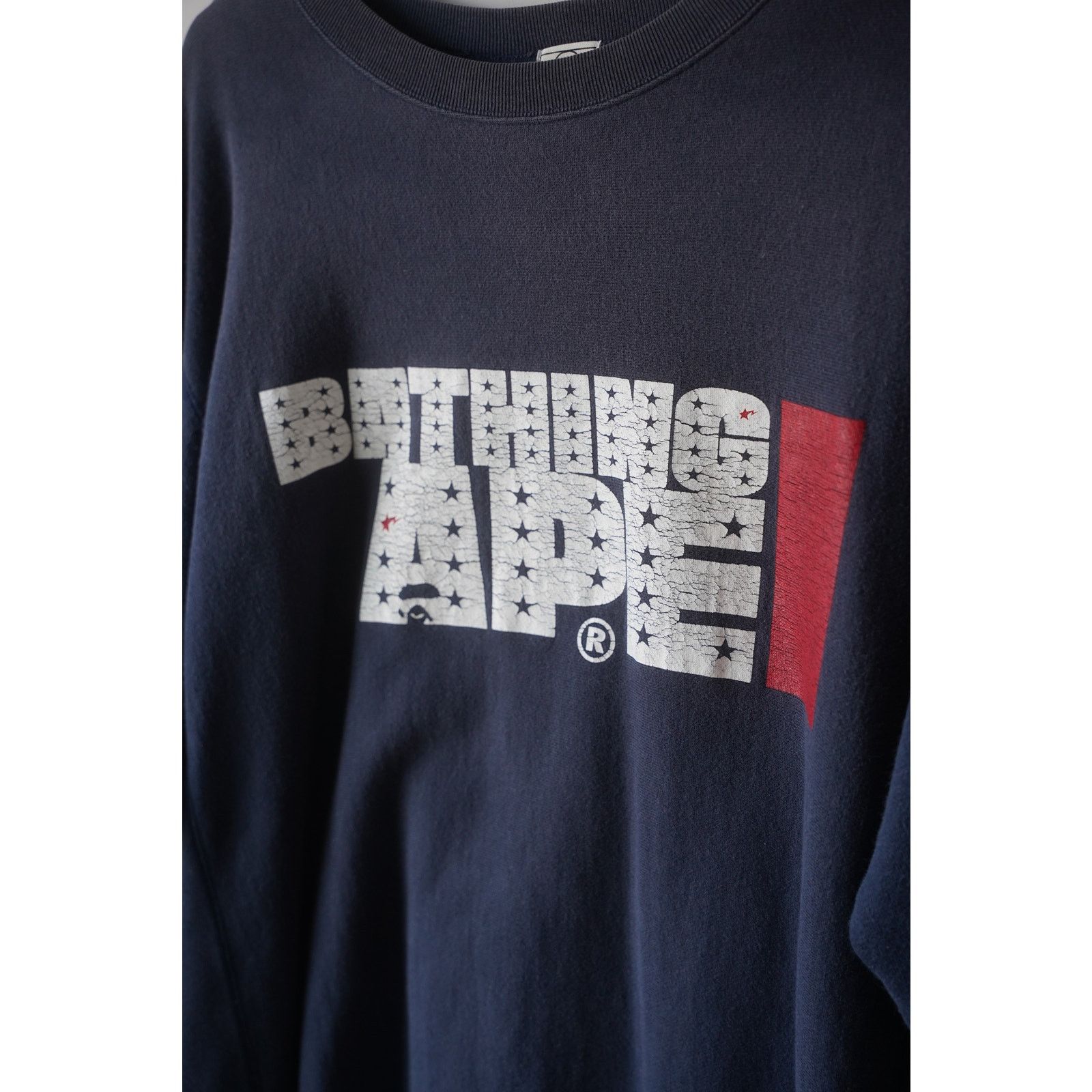 Bape Made in Japan Bathing ape Bape crewneck sweatshirt Sun faded Size US L / EU 52-54 / 3 - 1 Thumbnail