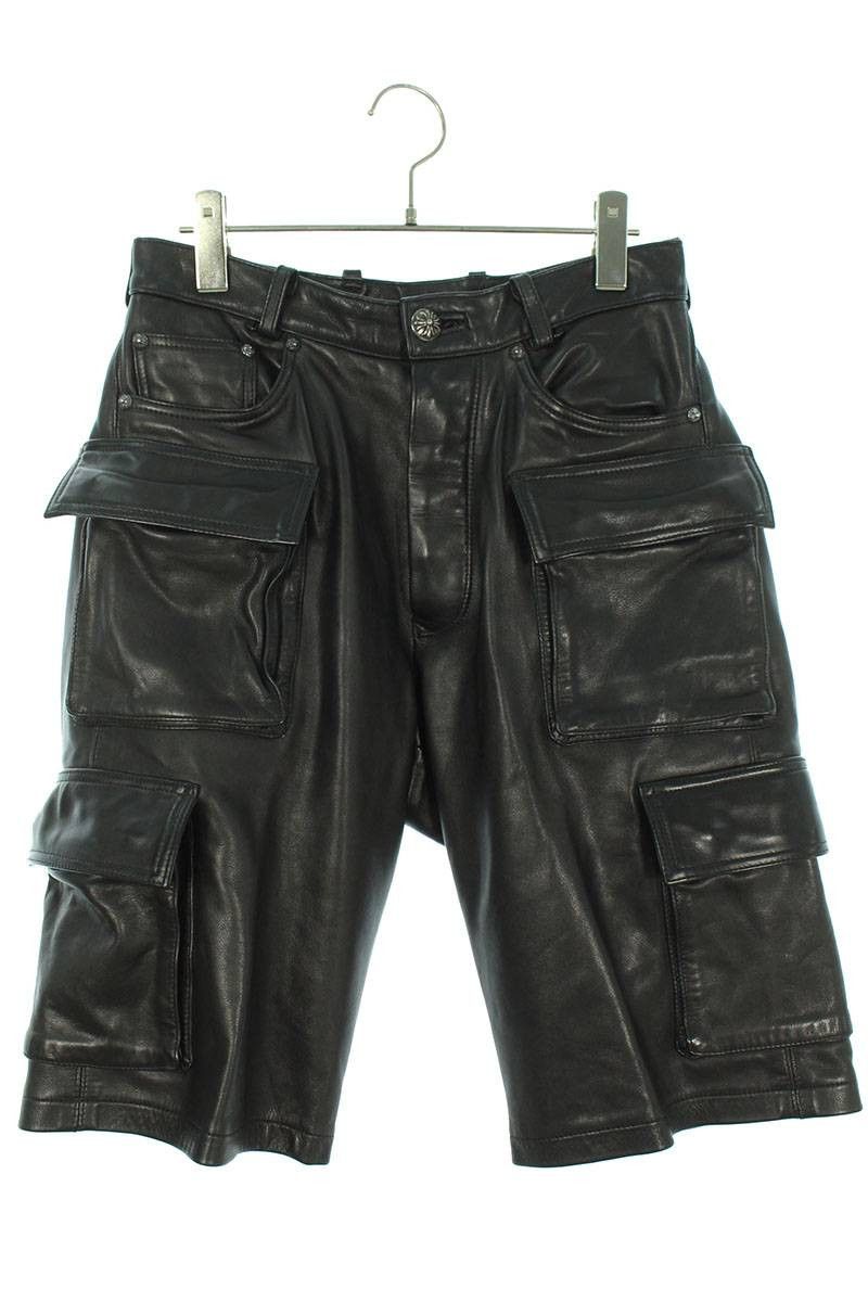 Chrome Hearts Chrome Hearts Fatigue Leather Cargo Shorts | Grailed