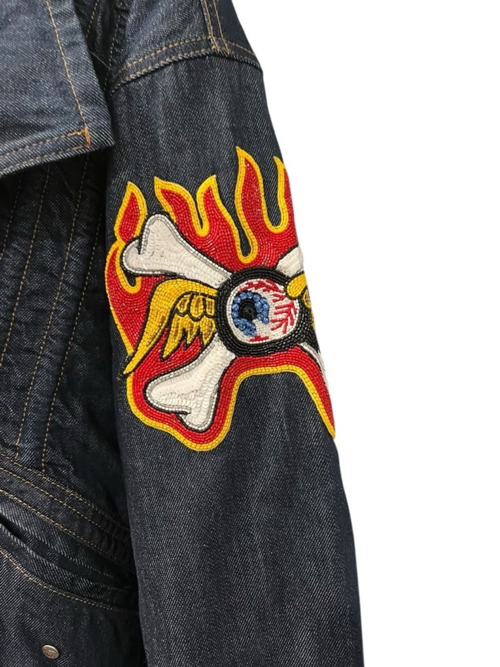 Von Dutch VTG NWT Von Dutch Denim Beaded Laurence Jacket Size Med Size M / US 6-8 / IT 42-44 - 3 Thumbnail