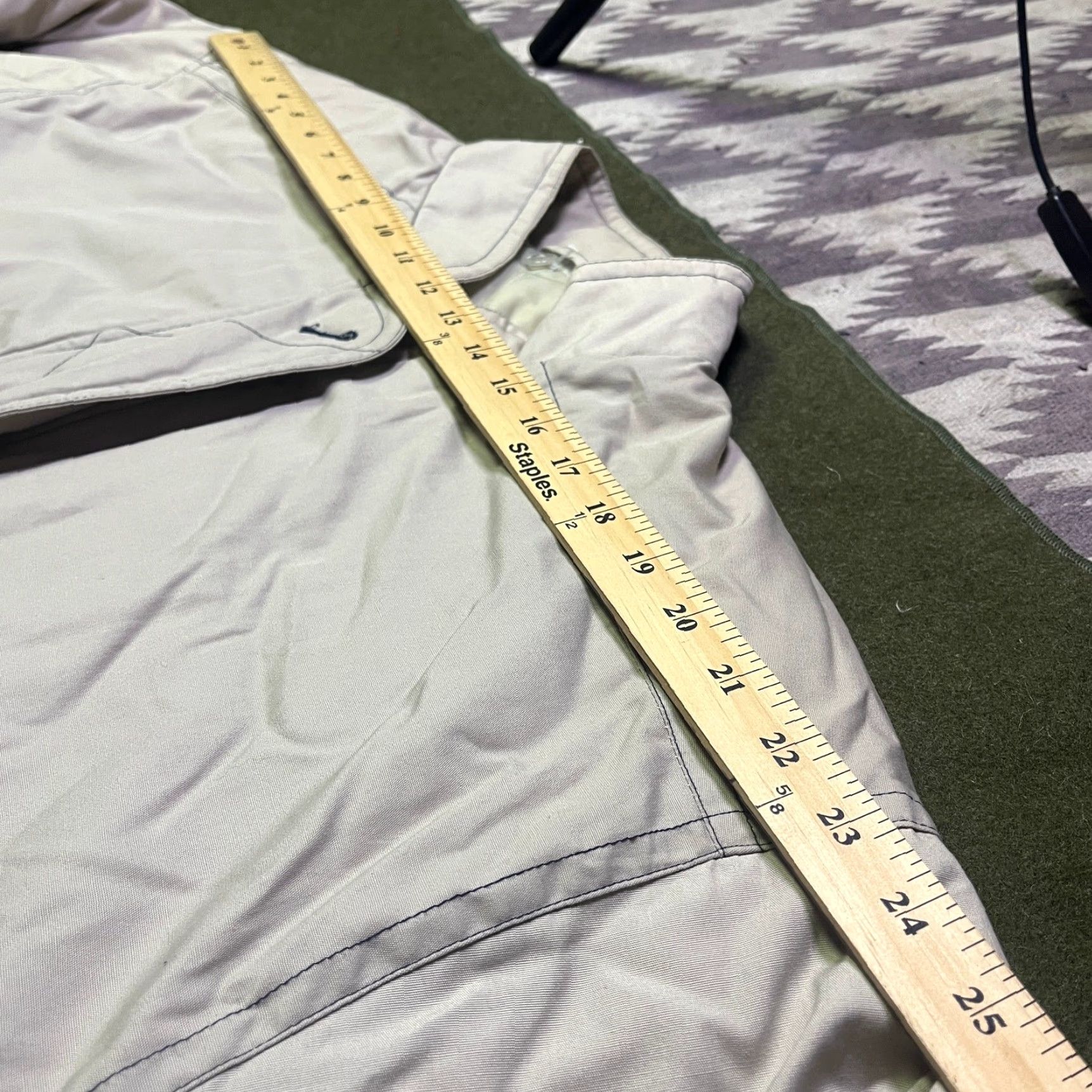 Vintage VINTAGE Cabin Creek Jacket Womens M Beige Parka Cinch Waist Chore Barn 90s Tailored Pockets Zip Canvas Mid-Length Regular Vintage Womens Mens? Size M / US 6-8 / IT 42-44 - 3 Thumbnail