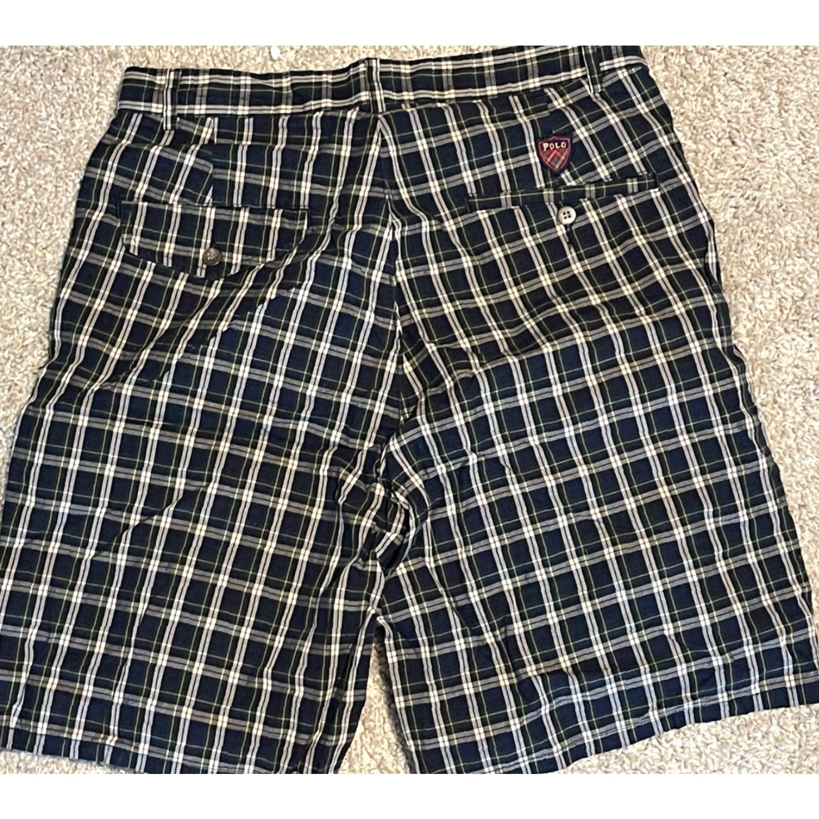 Polo Ralph Lauren VINTAGE Polo Ralph Lauren Golf Shorts Blue Green Plaid Size 32 USA Regular Men Size US XS / EU 42 / 0 - 4 Thumbnail